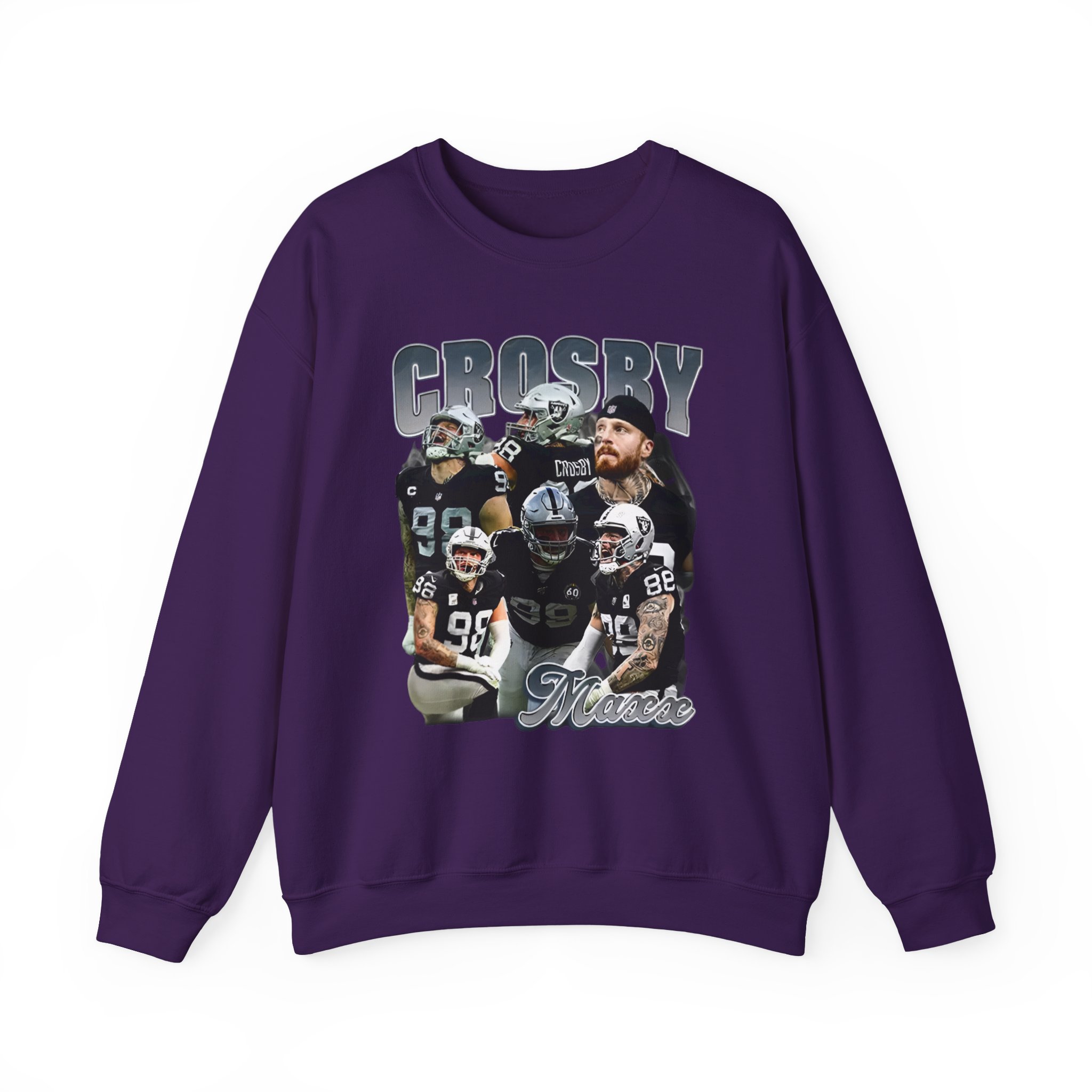 Maxx Crosby COLLAGE Unisex Heavy Blendâ„¢ Crewneck Sweatshirt