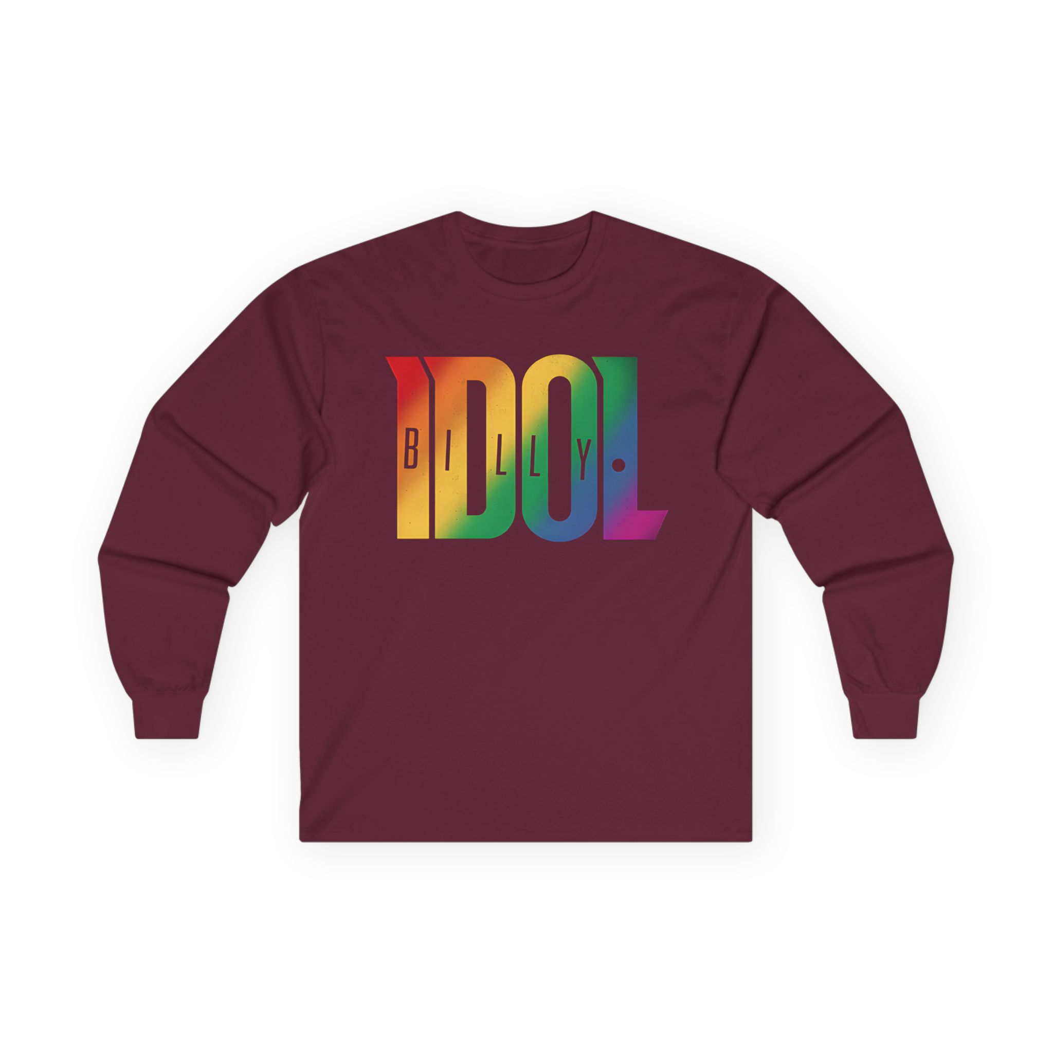 Billy Idol Black Rainbow Logo Unisex Ultra Cotton Long Sleeve Tee