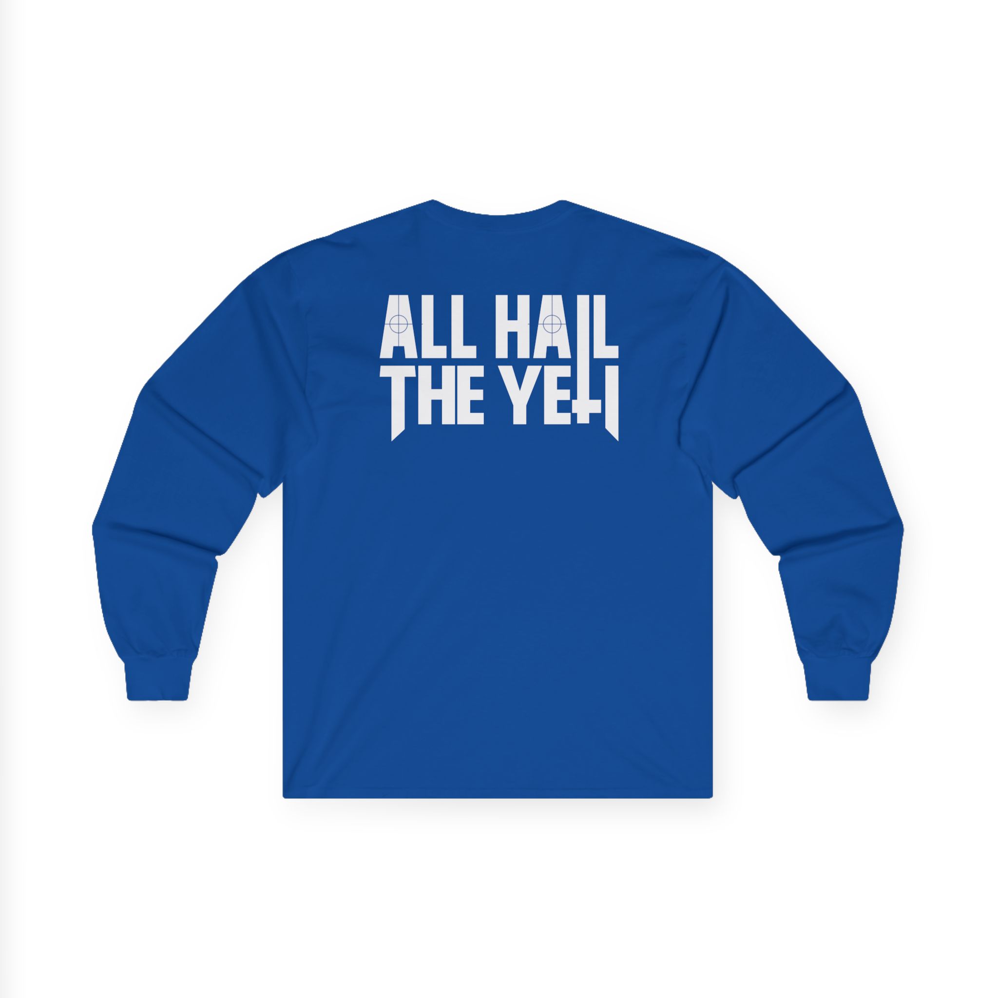 All Hail the Yeti Side Logo Unisex Ultra Cotton Long Sleeve Tee