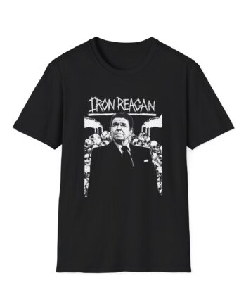 Iron Reagan Ronnie Backdrop Unisex Softstyle T-Shirt