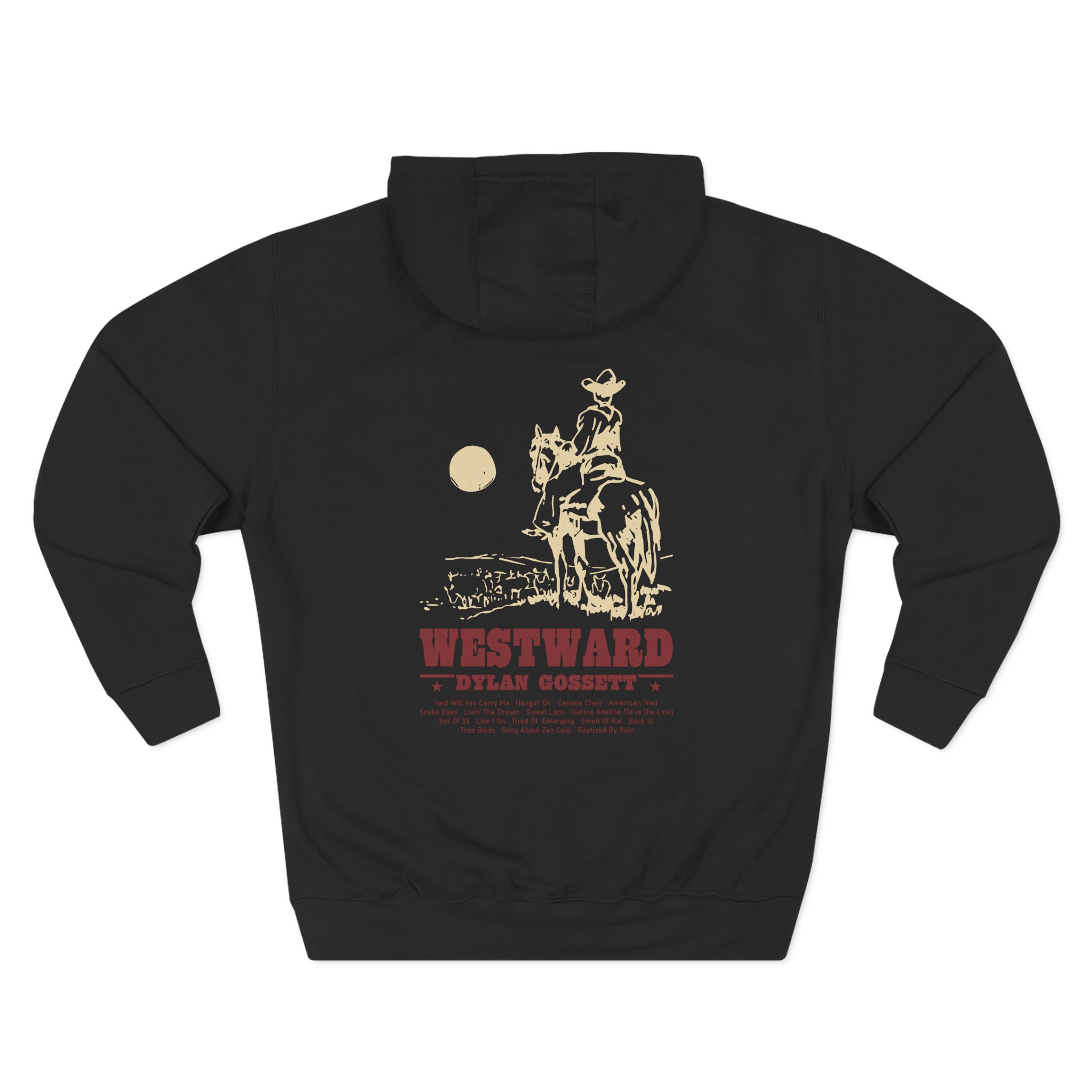 Dylan Gossett Westward Cowboy Three-panel Fleece Hoodie