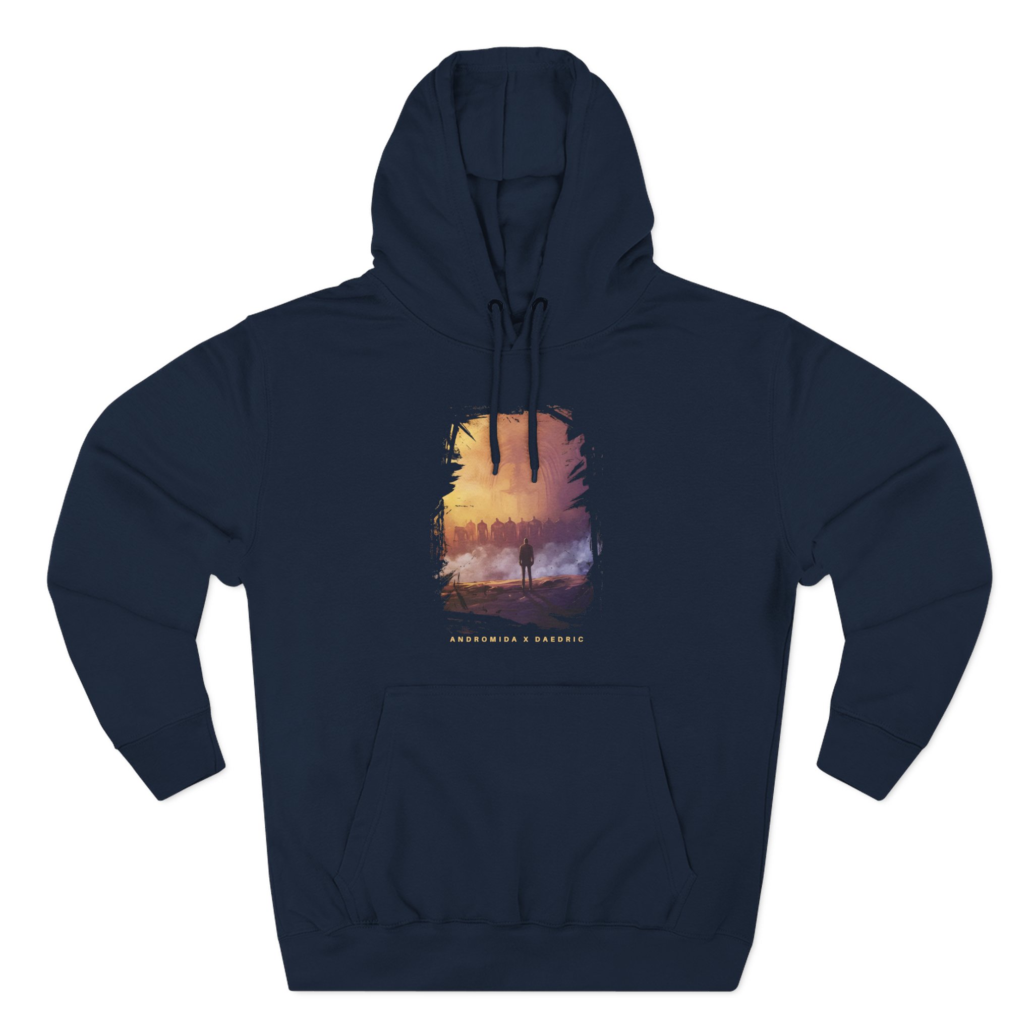 Daedric x Andromida Three-Panel Fleece Hoodie