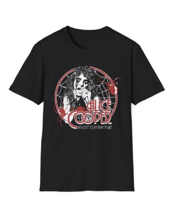 Alice Cooper Welcome to My Nightmare 50th Anniversary Spider Swarm Unisex Softstyle T-Shirt