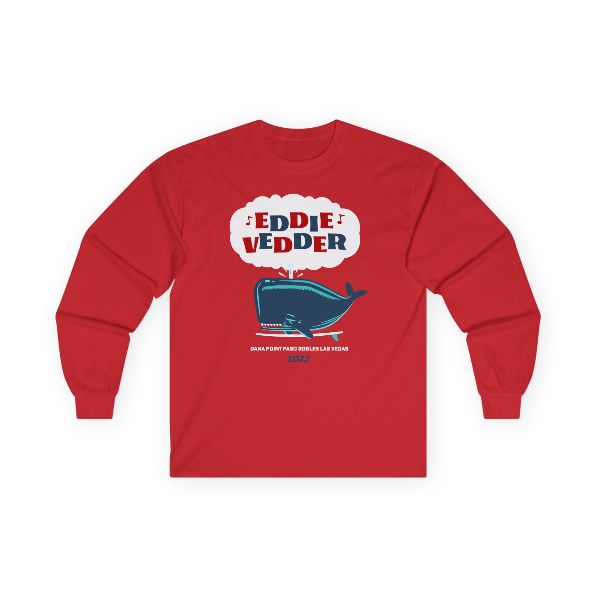 Eddie Vedder Whale Unisex Ultra Cotton Long Sleeve Tee