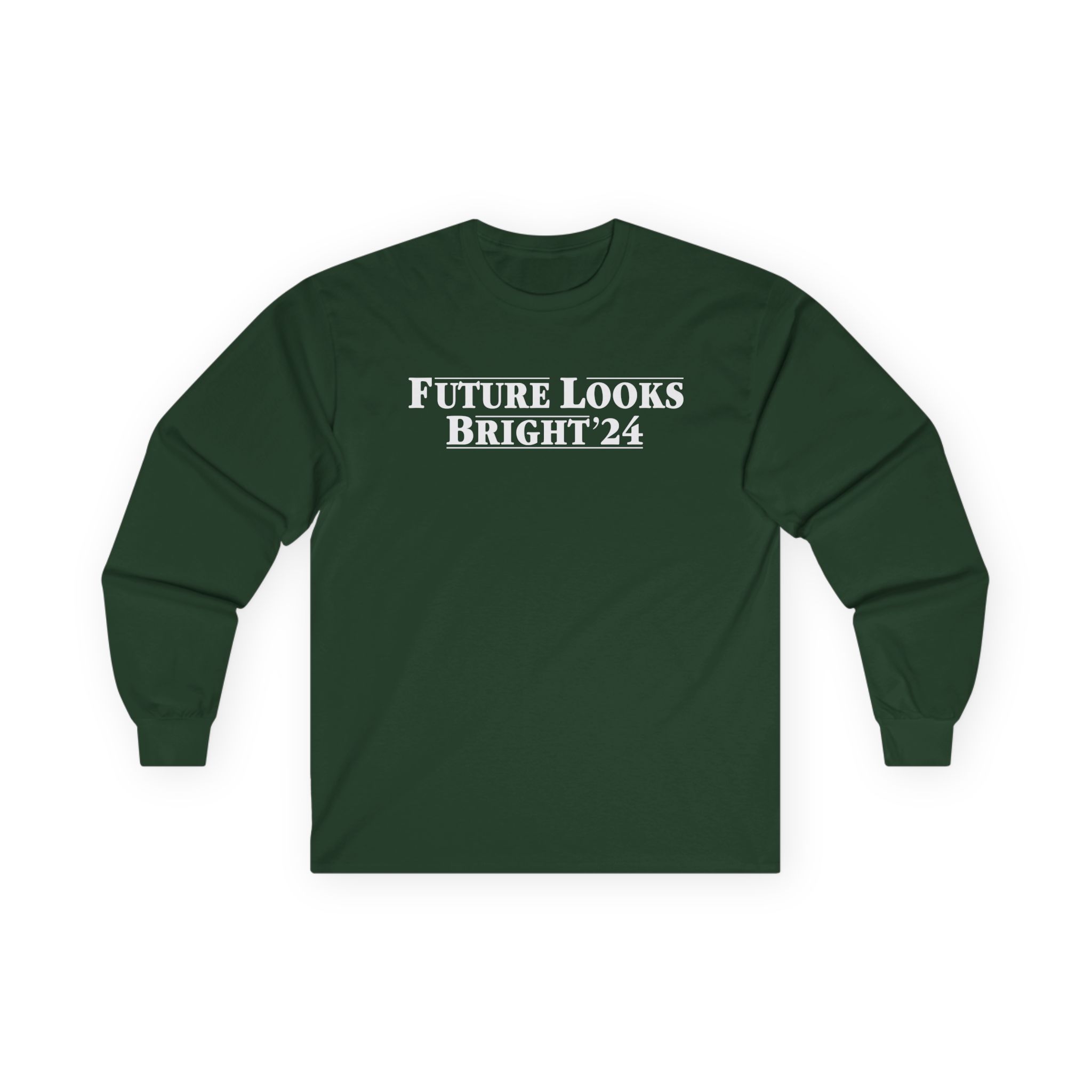 Valuetainment Future Looks Bright 24 Unisex Ultra Cotton Long Sleeve Tee