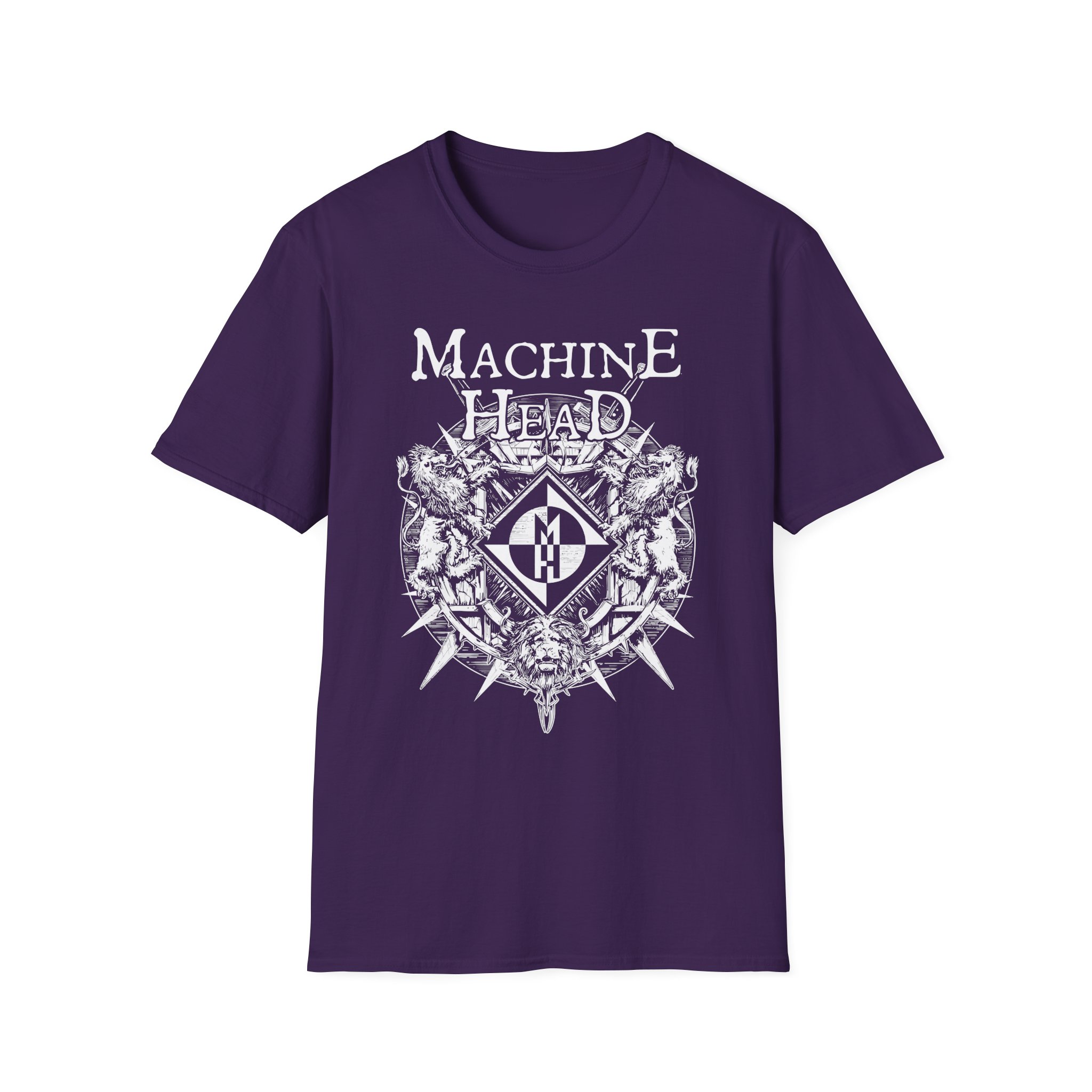 Machine Head Lion Crest Unisex Softstyle T-Shirt