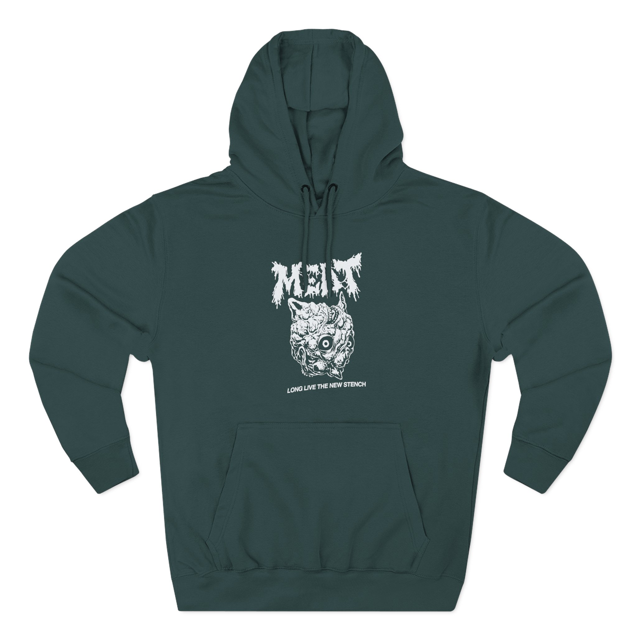 Meatcanyon Long Live the New Stench Three-Panel Fleece Hoodie