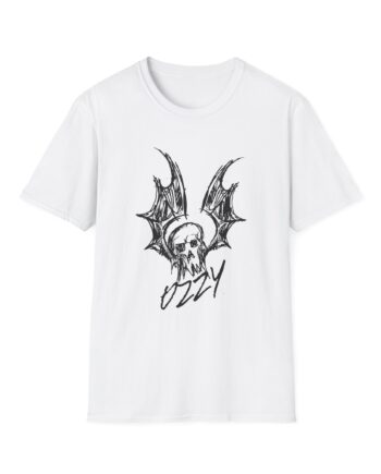 Ozzy Osbourne Bat Sketch Unisex Softstyle T-Shirt