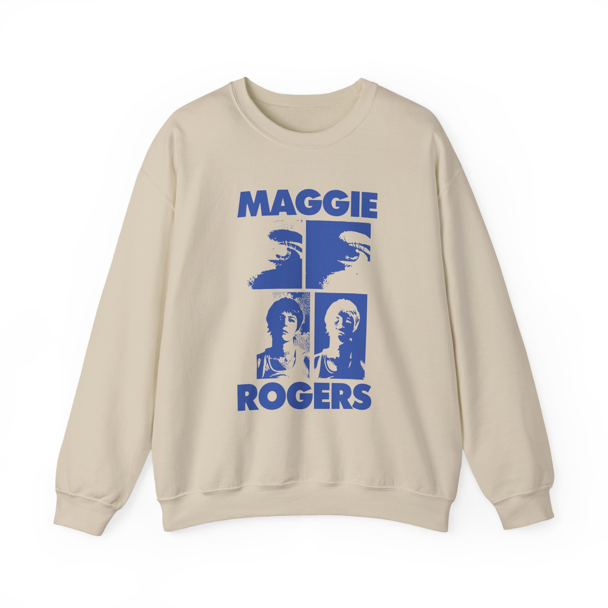 Maggie Rogers Mustard Grid Unisex Heavy Blendâ„¢ Crewneck Sweatshirt