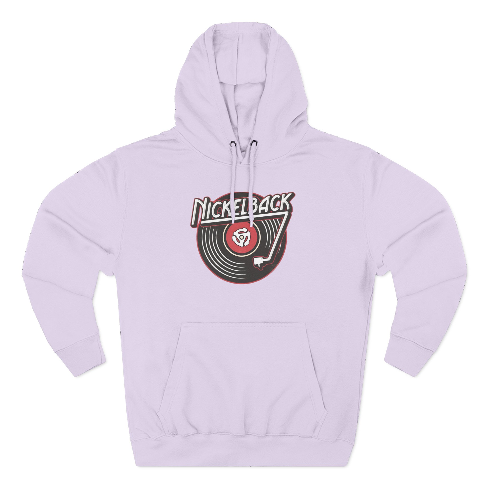 Nickelback Record Natural Ringer Three-Panel Fleece Hoodie