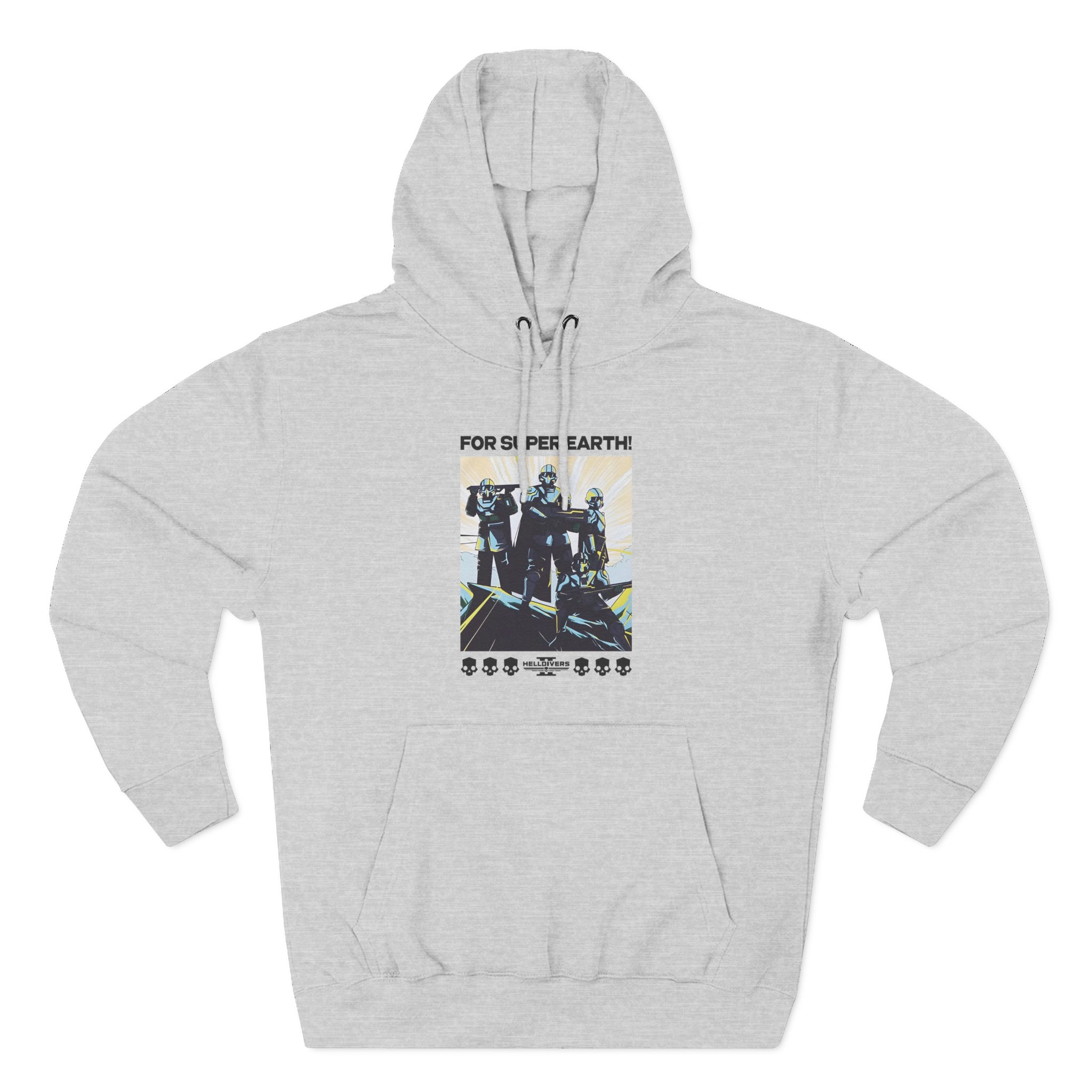 Helldivers for Democracy Three-Panel Fleece Hoodie