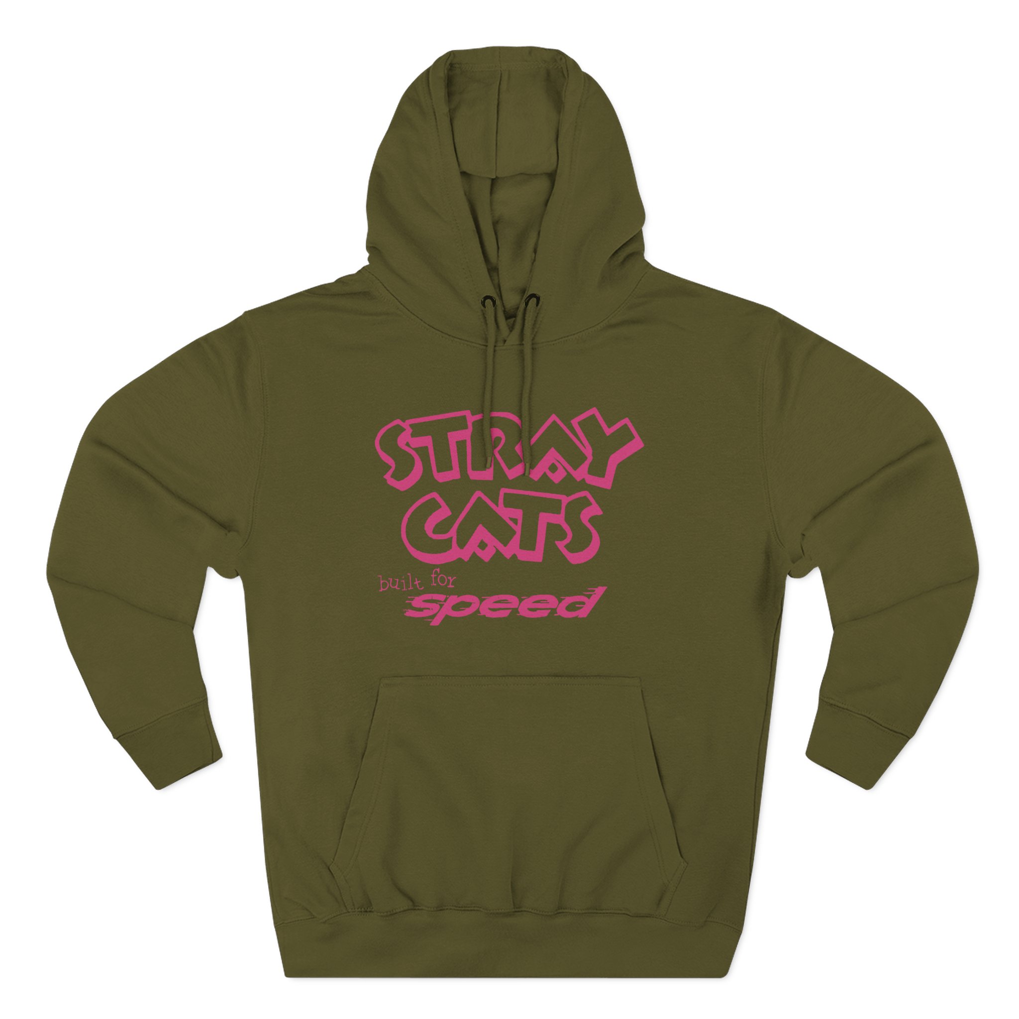 Stray Cats Built for Speed Three-Panel Fleece Hoodie