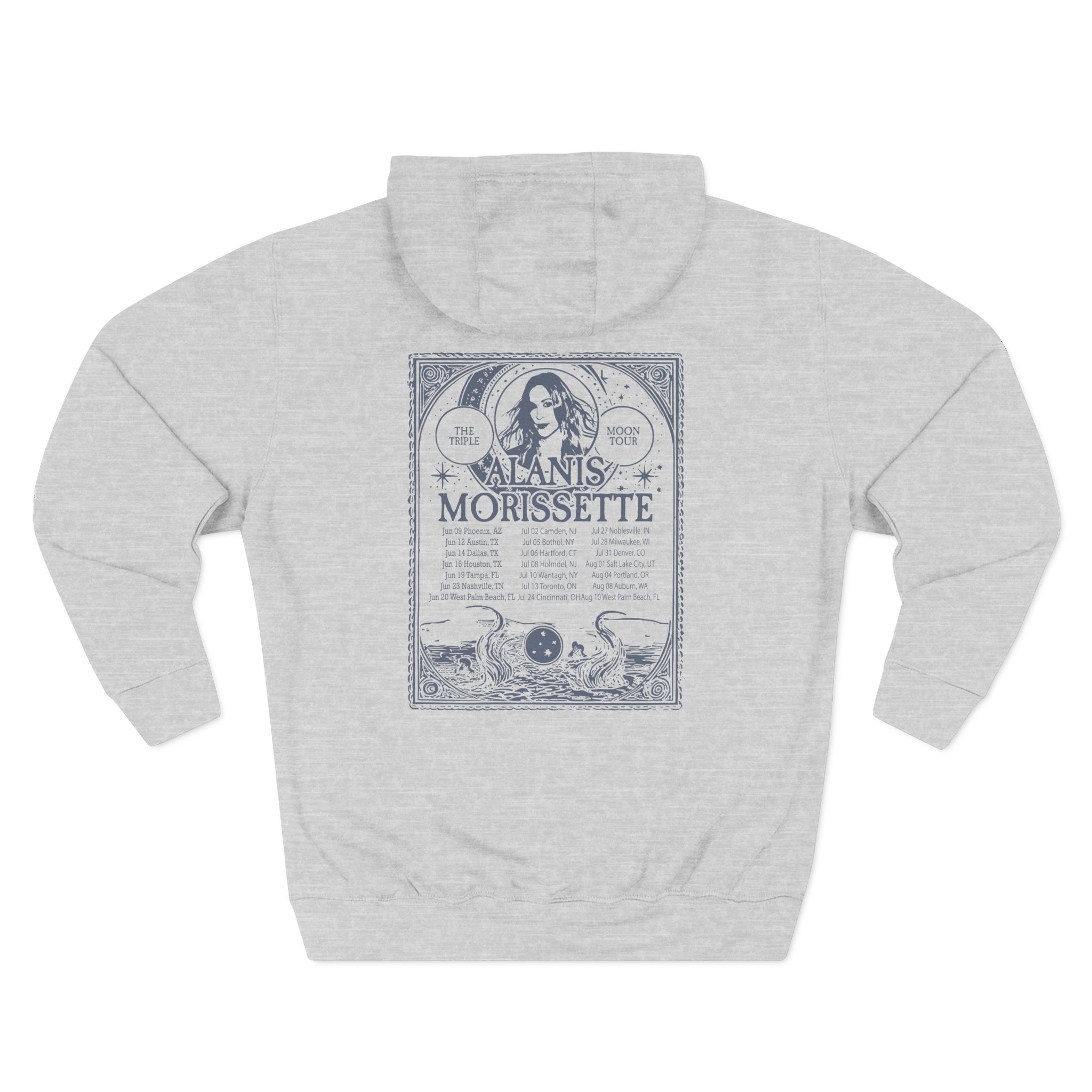 Alanis Morissette The Teple Moon Tour Three-Panel Fleece Hoodie