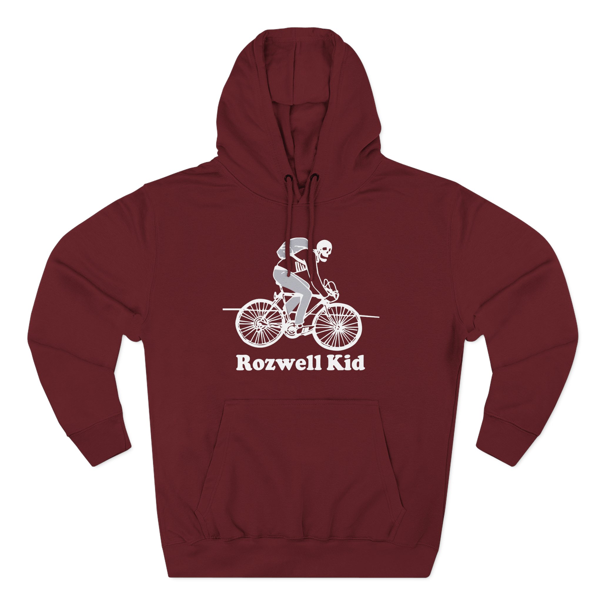Rozwell Kid Bicycle Skeleton Three-Panel Fleece Hoodie