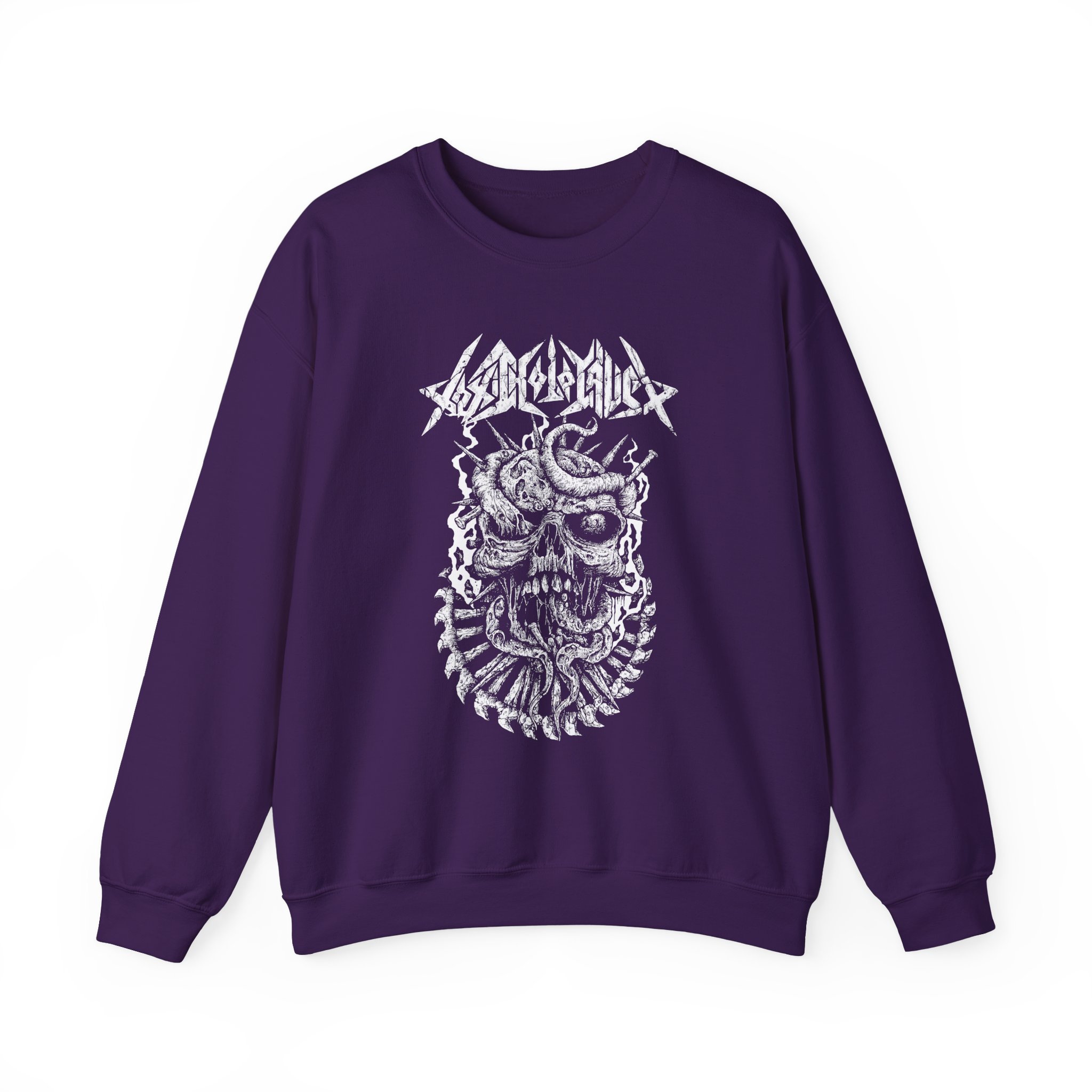 Toxic Holocaust Skull Unisex Heavy Blendâ„¢ Crewneck Sweatshirt