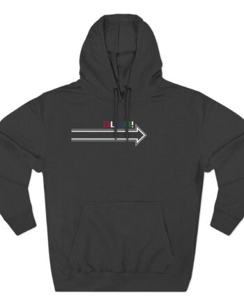 Blur Three-Panel Fleece Hoodie