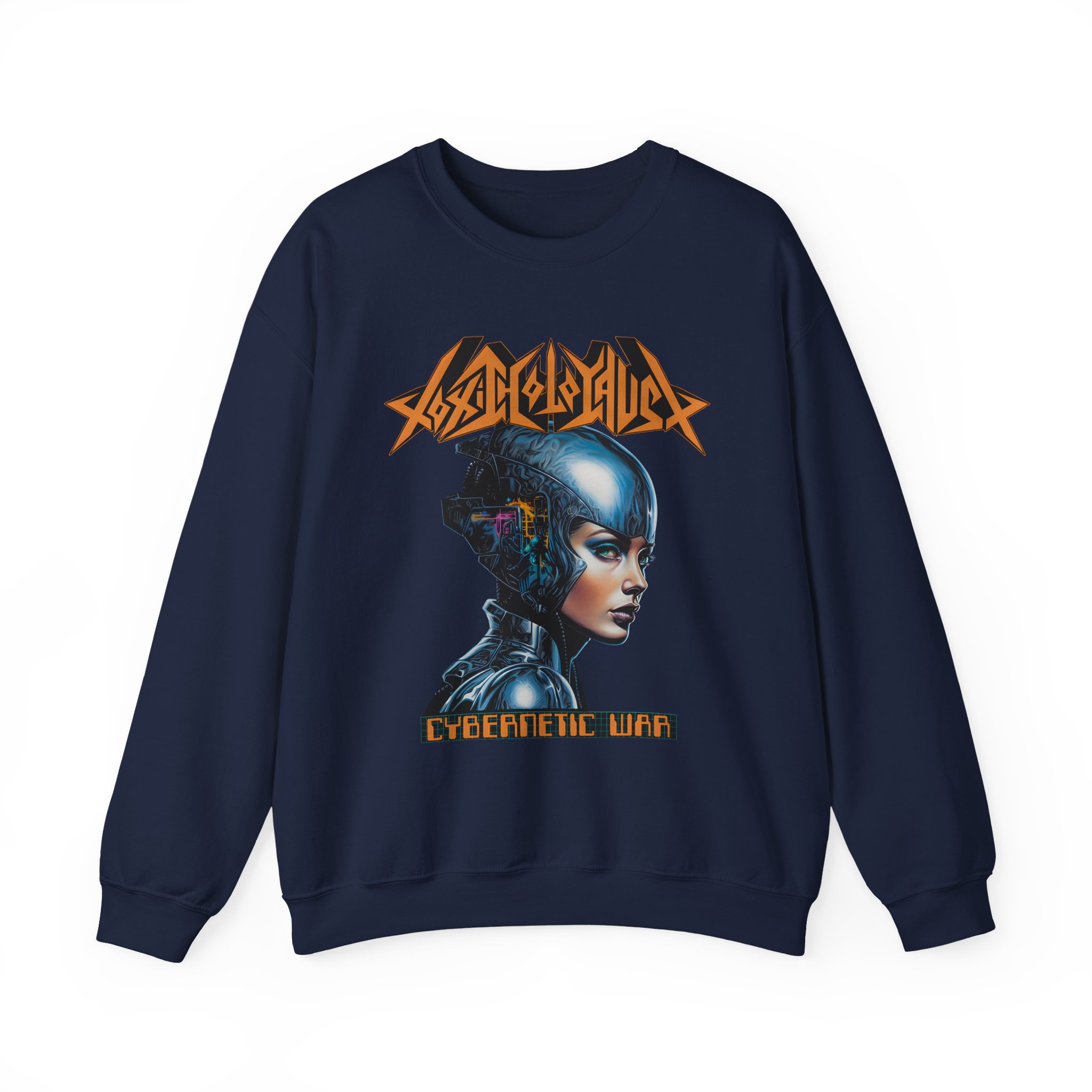 Toxic Holocaust Cybernetic War Unisex Heavy Blendâ„¢ Crewneck Sweatshirt