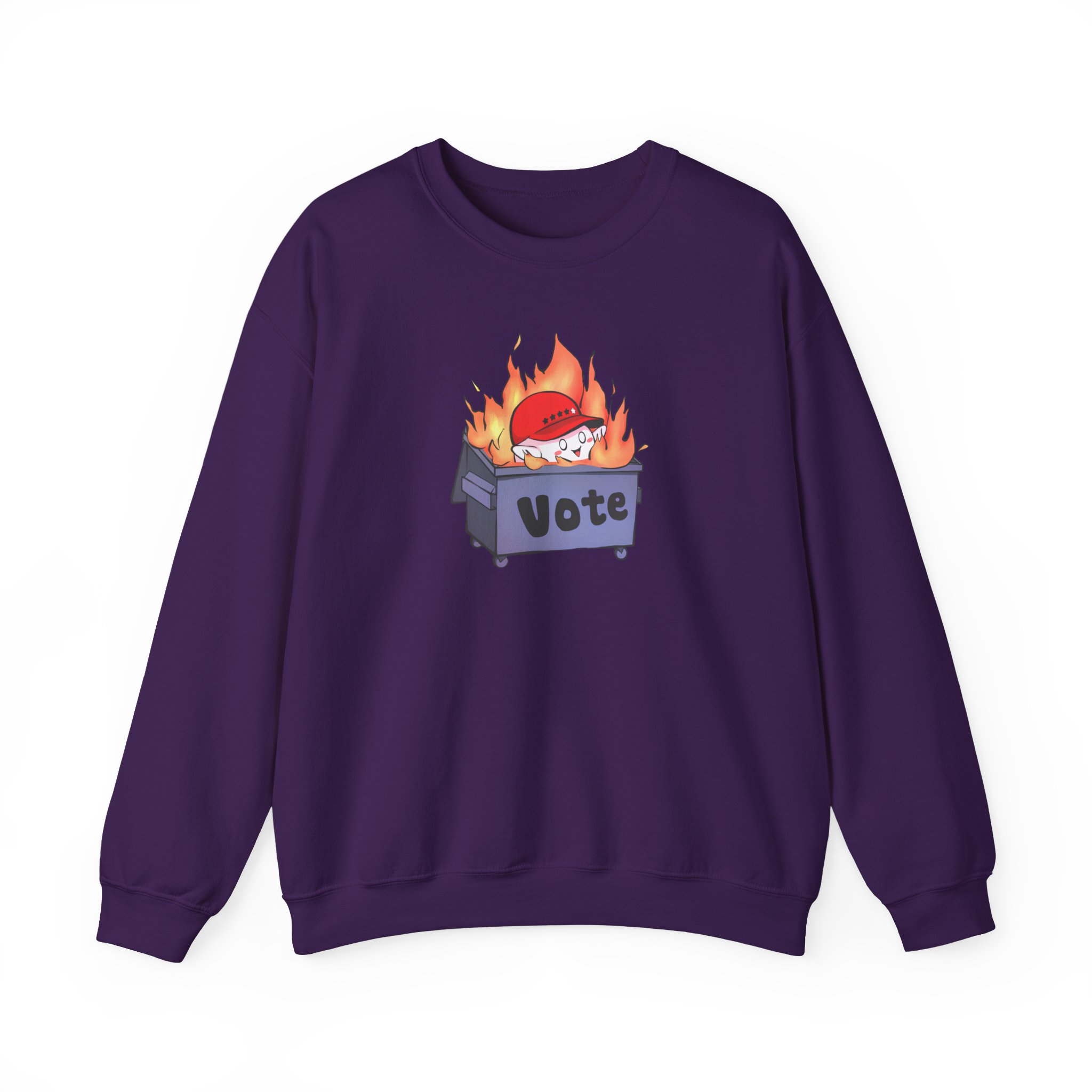 Mister Metokur Dumpster Fire Vote Unisex Heavy Blendâ„¢ Crewneck Sweatshirt