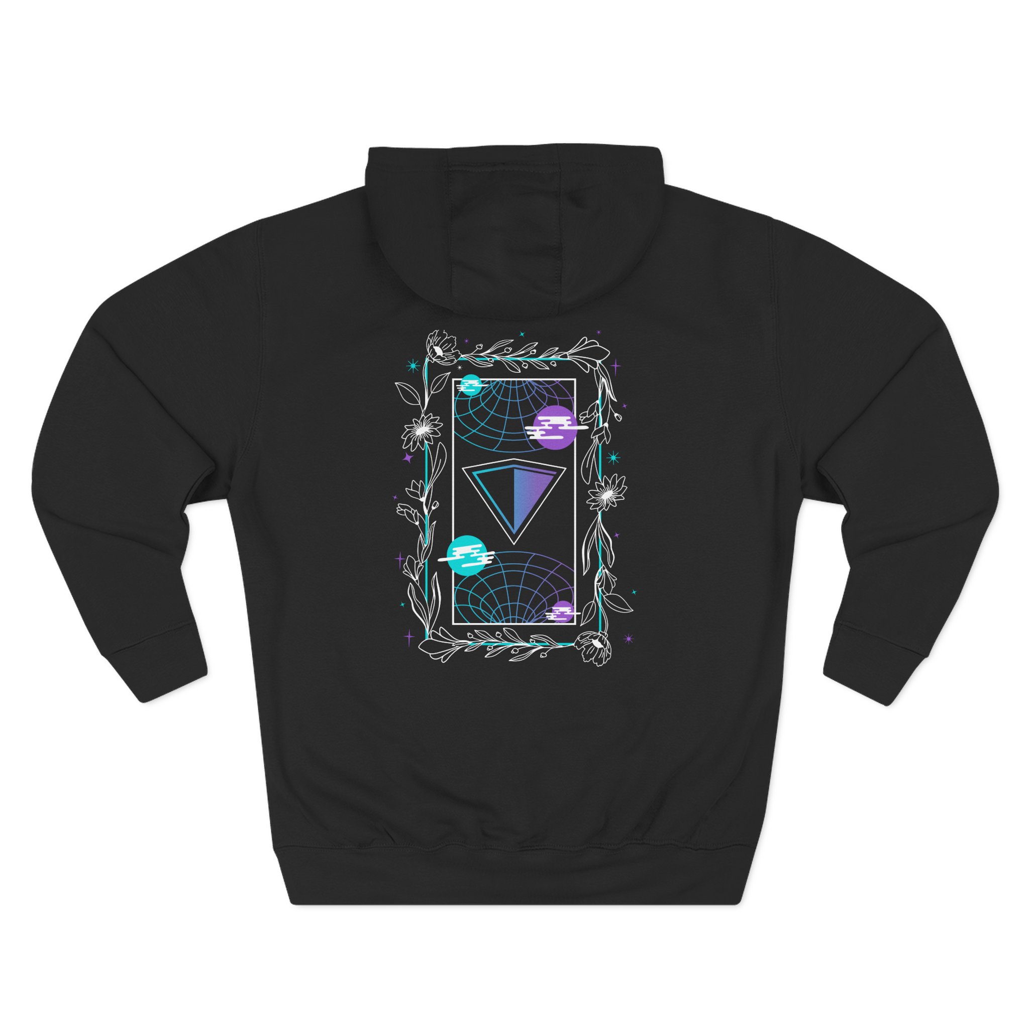 Inzo Astral Bloom Three-Panel Fleece Hoodie
