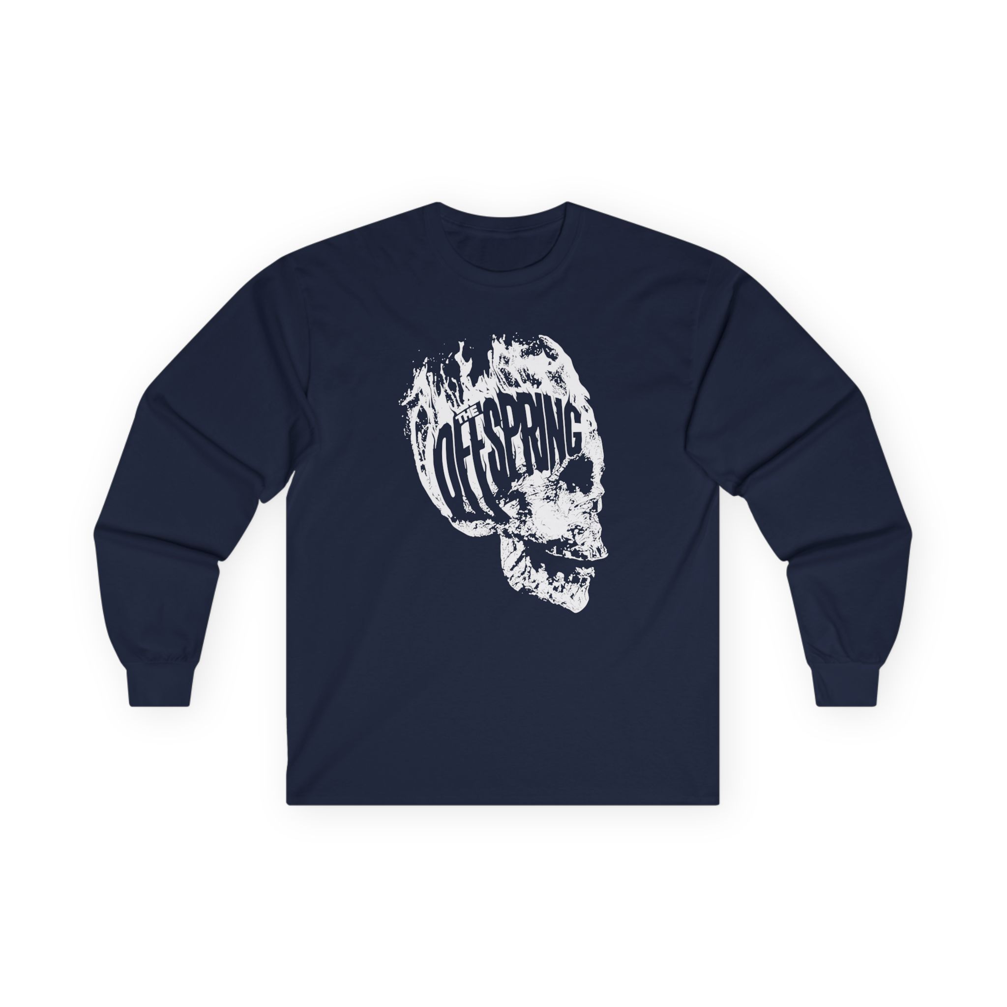 The Offspring Flaming Skull Unisex Ultra Cotton Long Sleeve Tee