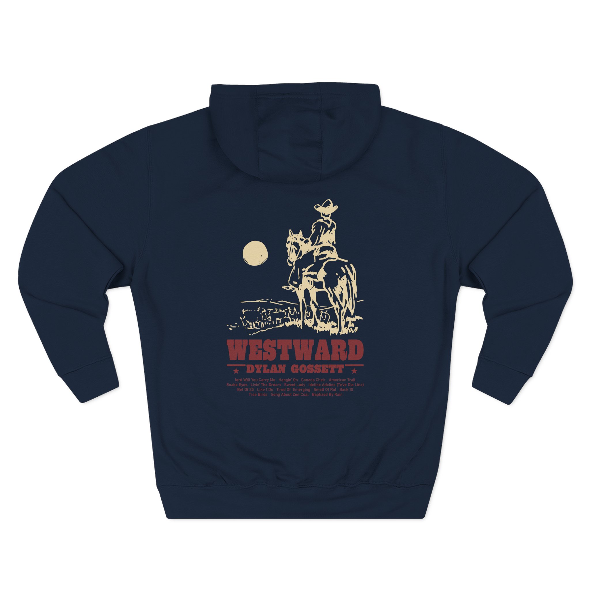 Dylan Gossett Westward Cowboy Three-panel Fleece Hoodie