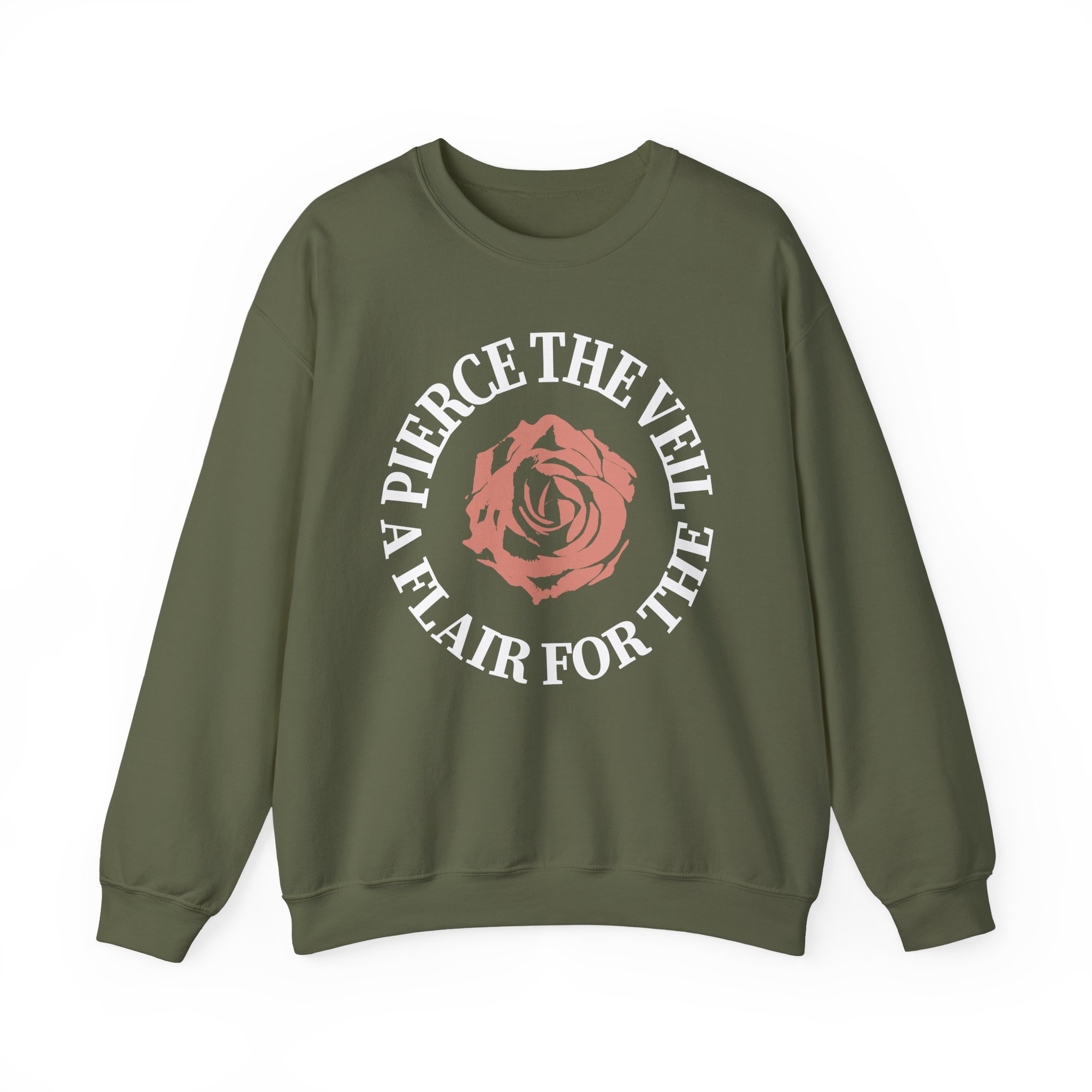 Pierce the Veil a Flair for the Dramatic Rose Unisex Heavy Blendâ„¢ Crewneck Sweatshirt