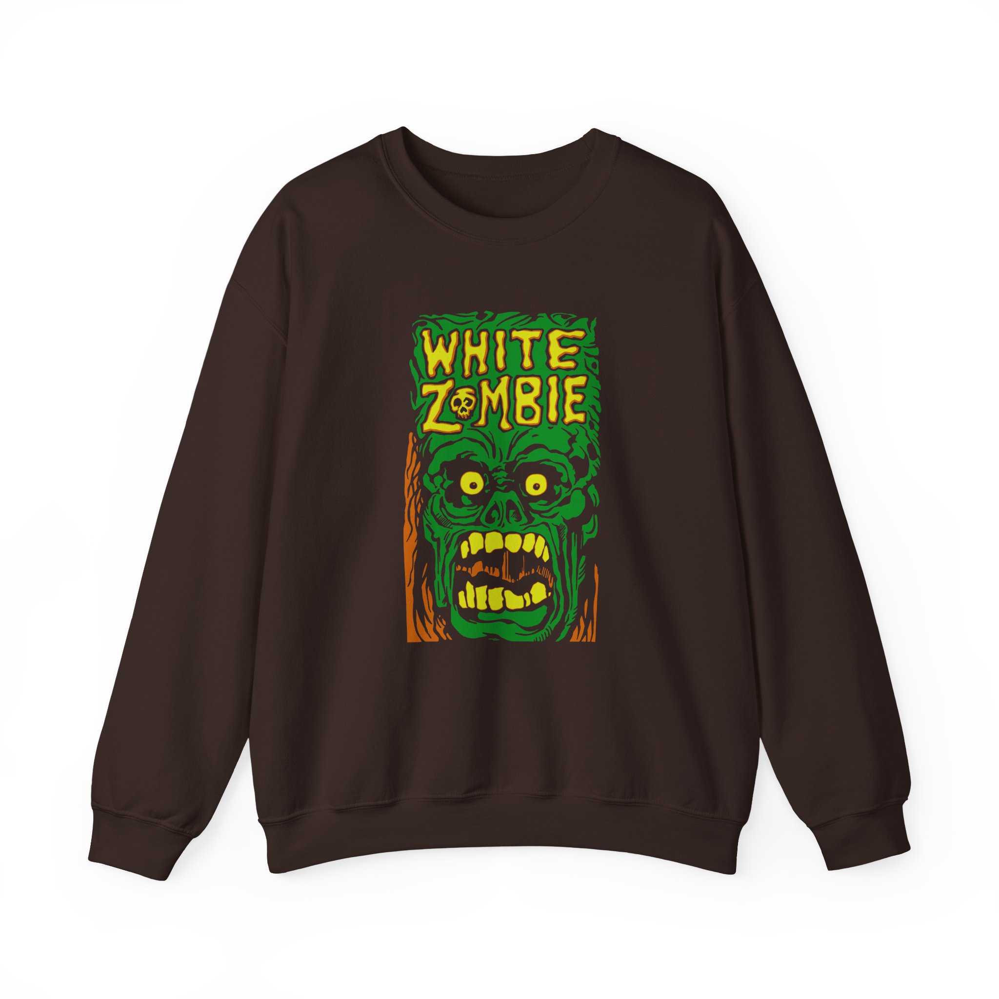 White Zombie Monster Yell Unisex Heavy Blendâ„¢ Crewneck Sweatshirt
