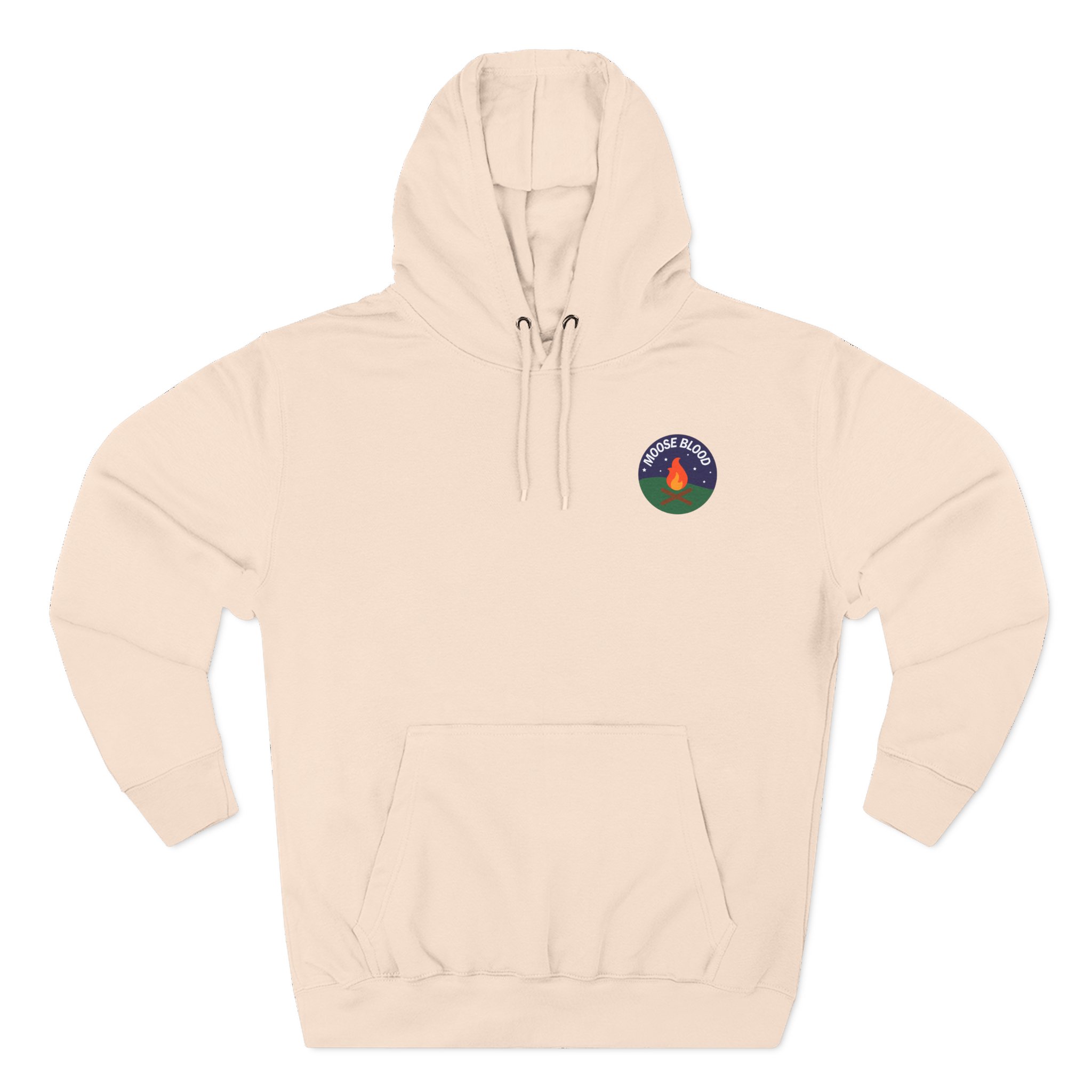Moose Blood Three-Panel Fleece Hoodie