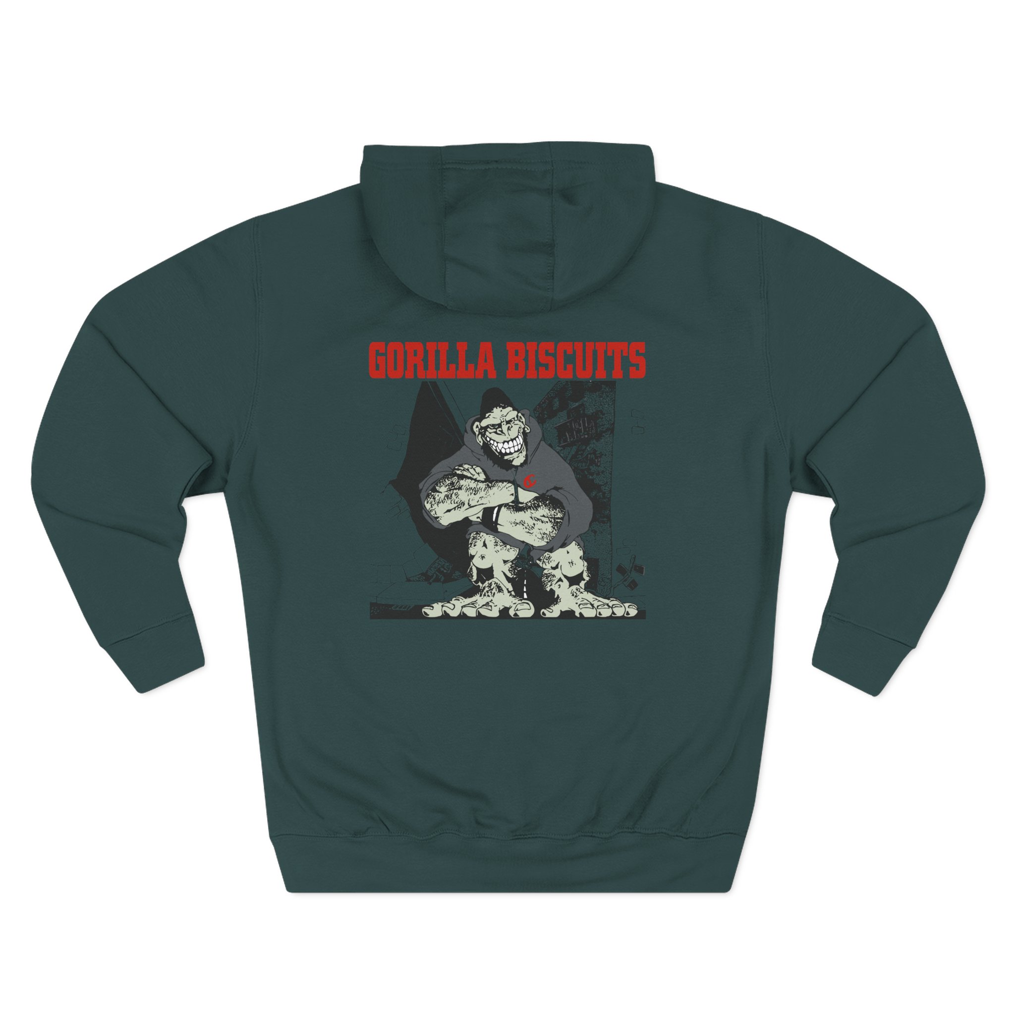 Gorilla Biscuits Hold Your Ground Three-Panel Fleece Hoodie