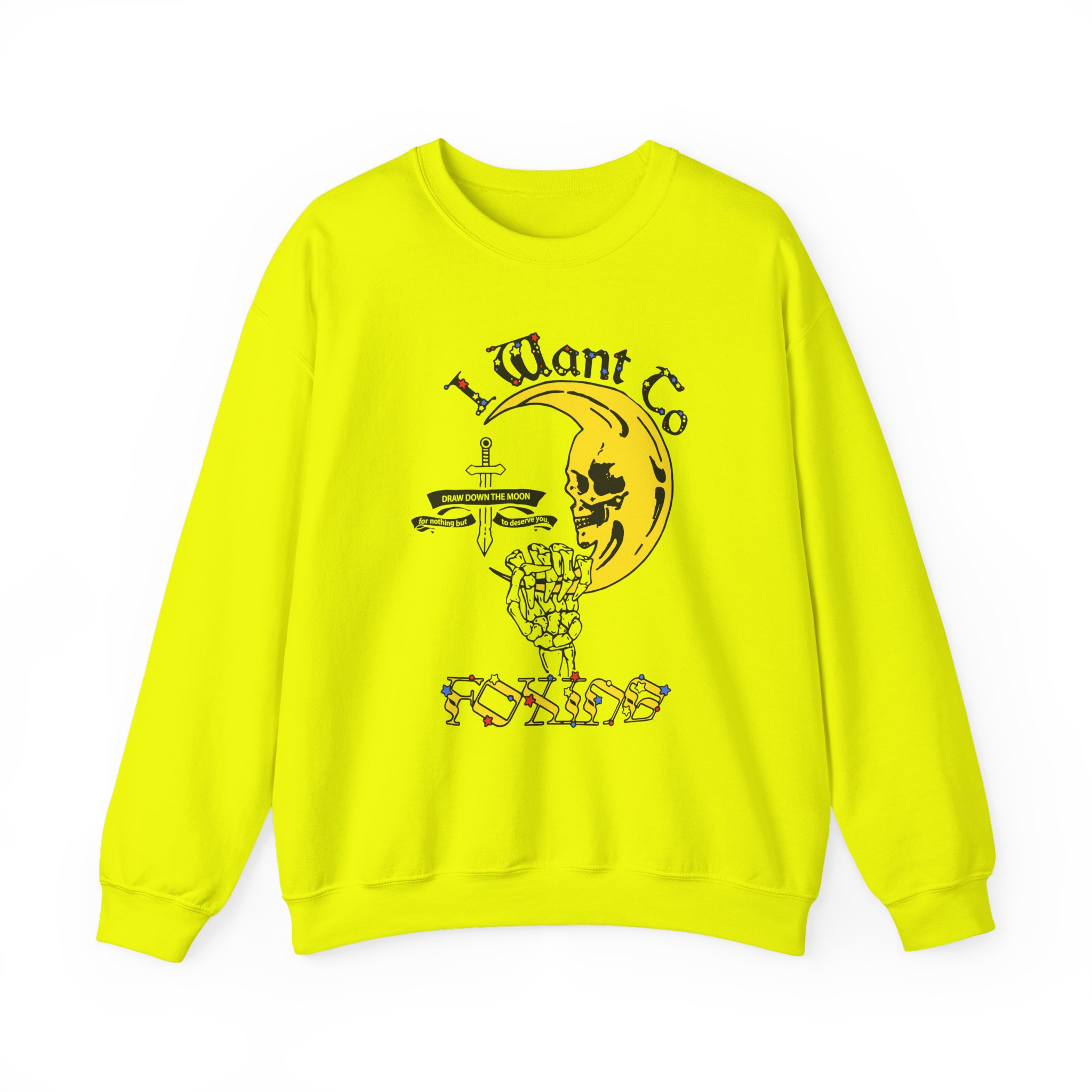Foxing Draw Down Unisex Heavy Blendâ„¢ Crewneck Sweatshirt