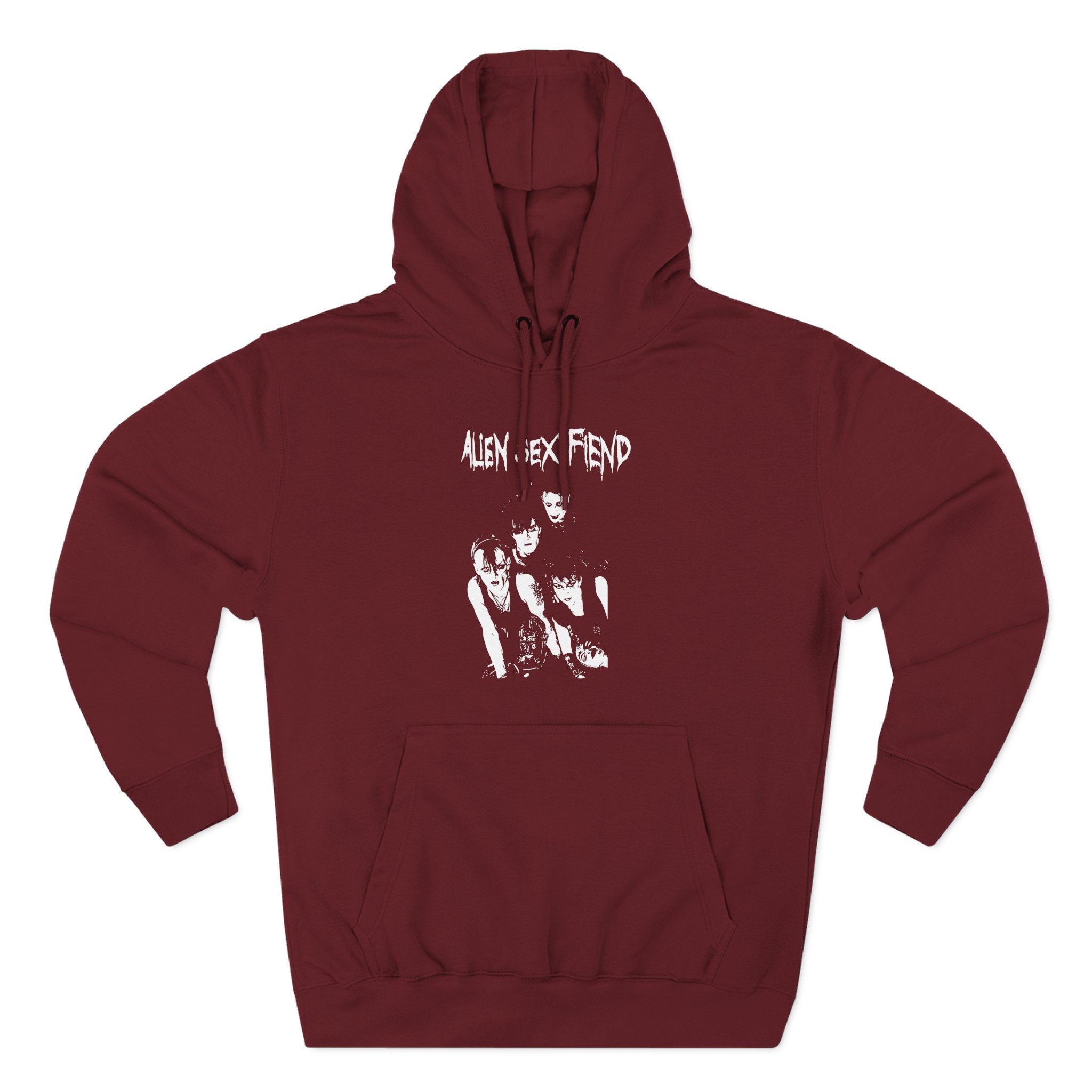 Alien Sex Fiend Band Photo Three-Panel Fleece Hoodie