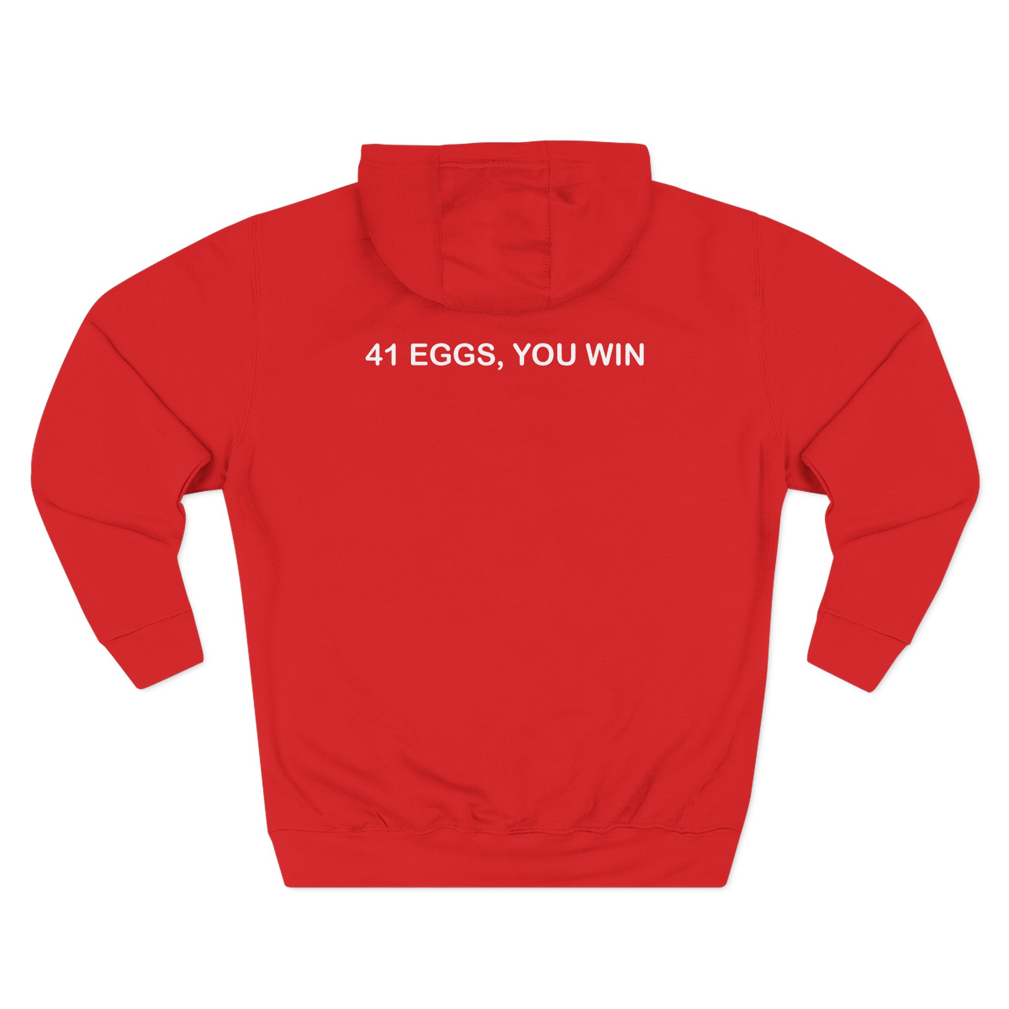 I Think You Should Leave River 41 Eggs You Win Three-Panel Fleece Hoodie