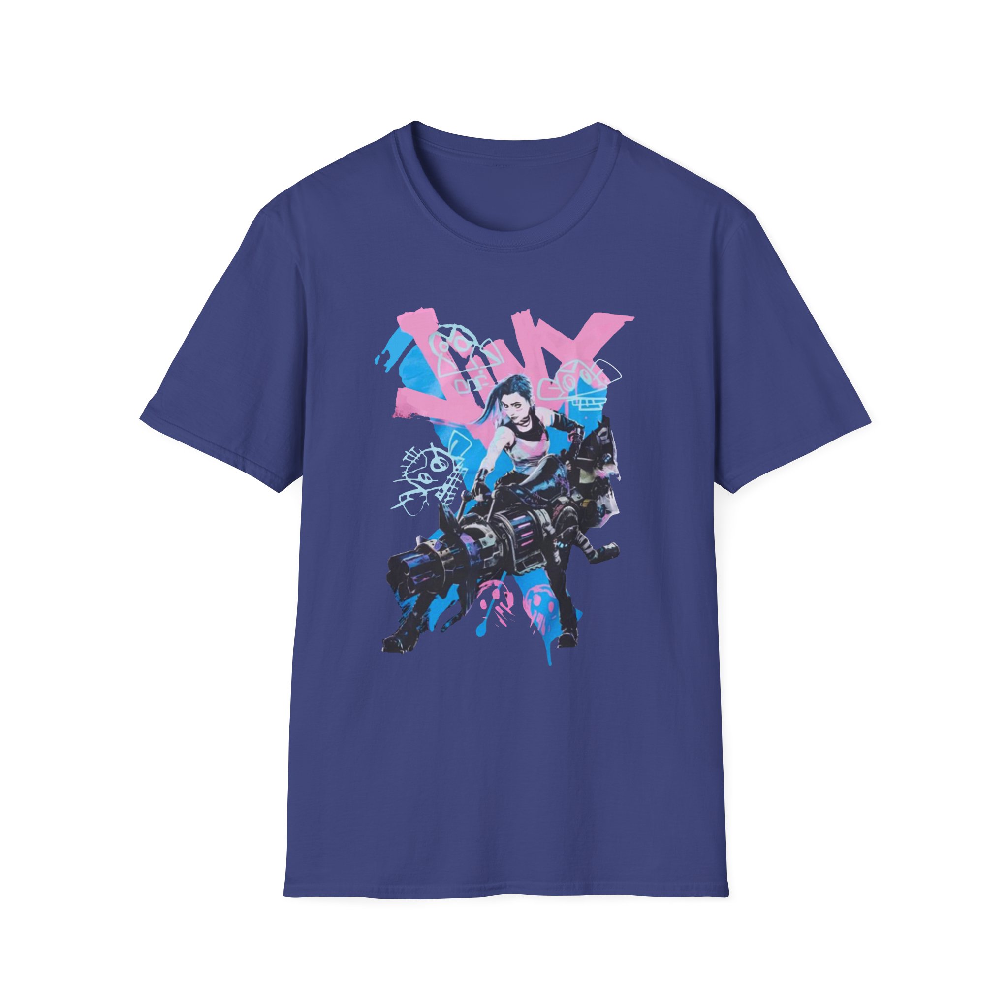Jinx Arcane Graffiti Jumbo Unisex Softstyle T-Shirt