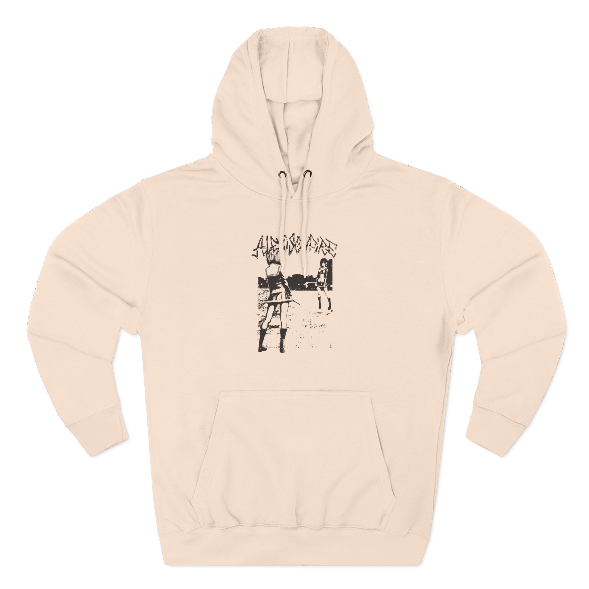 Alexisonfire Anime Knife Fight Three-Panel Fleece Hoodie
