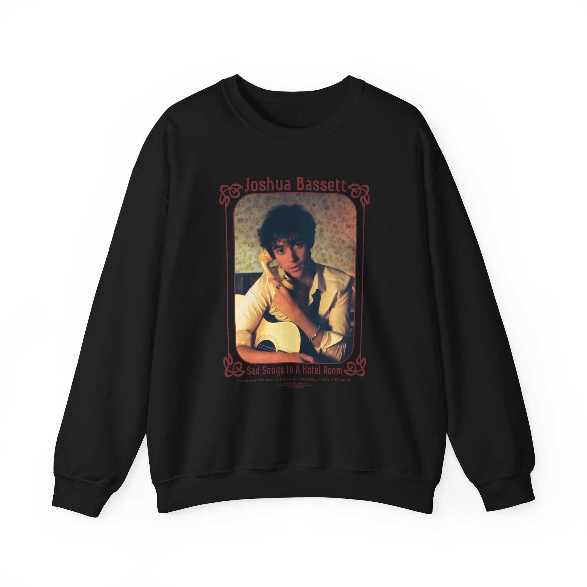 Joshua Bassett Sad Songs Face Unisex Heavy Blendâ„¢ Crewneck Sweatshirt