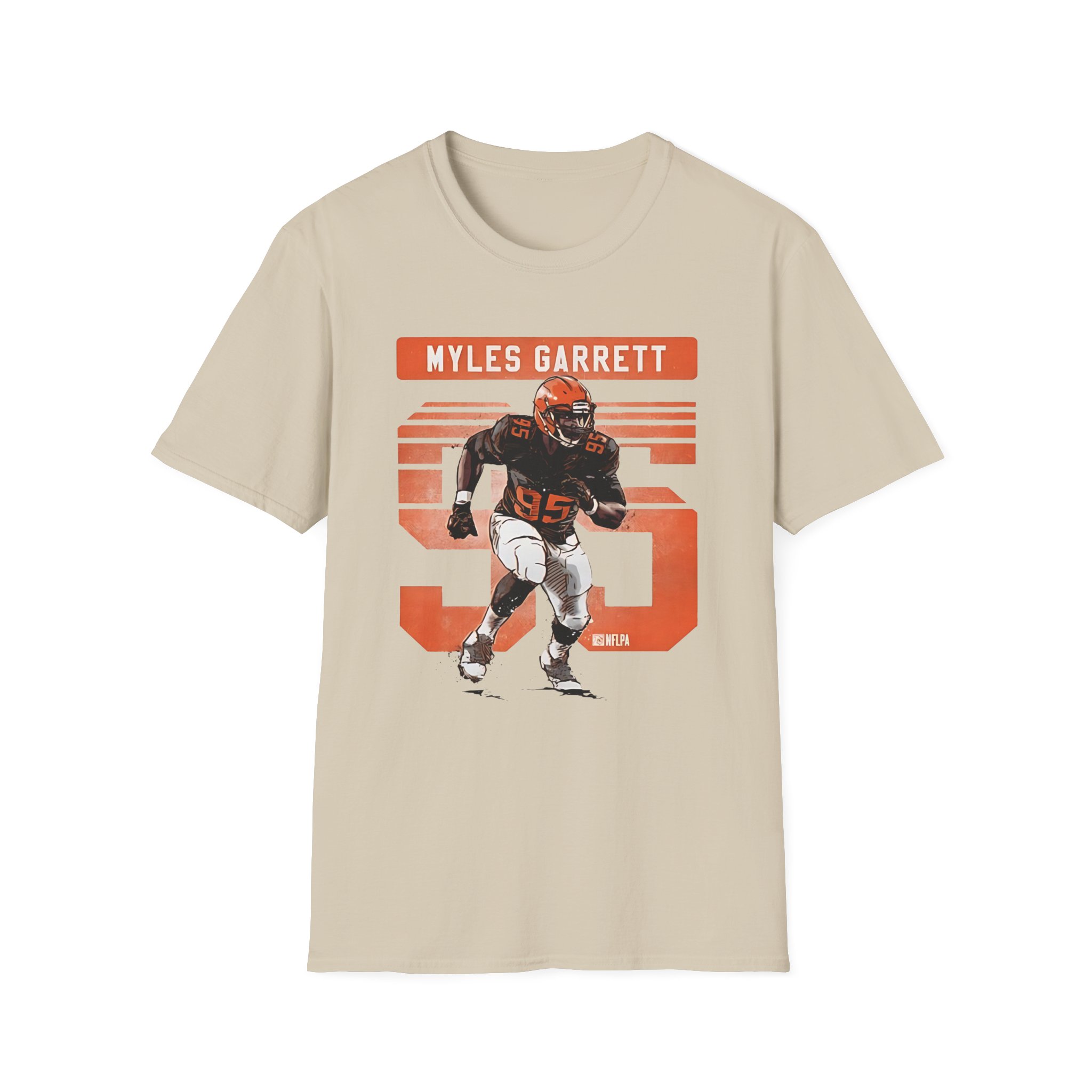 Myles Garrett Grunge Unisex Softstyle T-Shirt