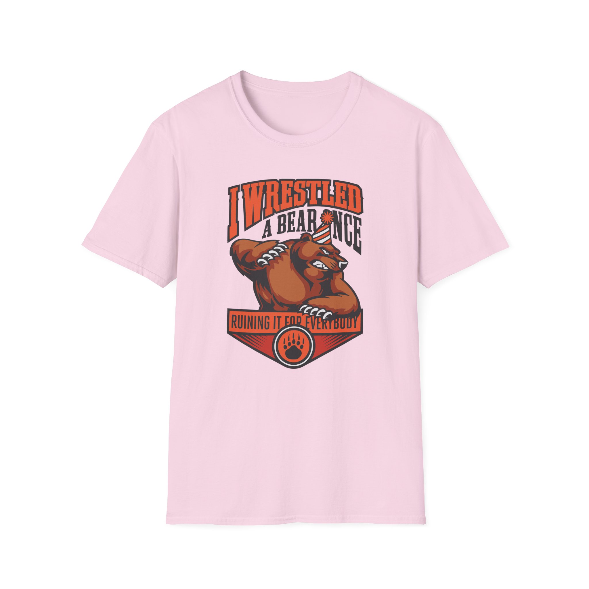 Iwrestledabearonce Unisex Softstyle T-Shirt