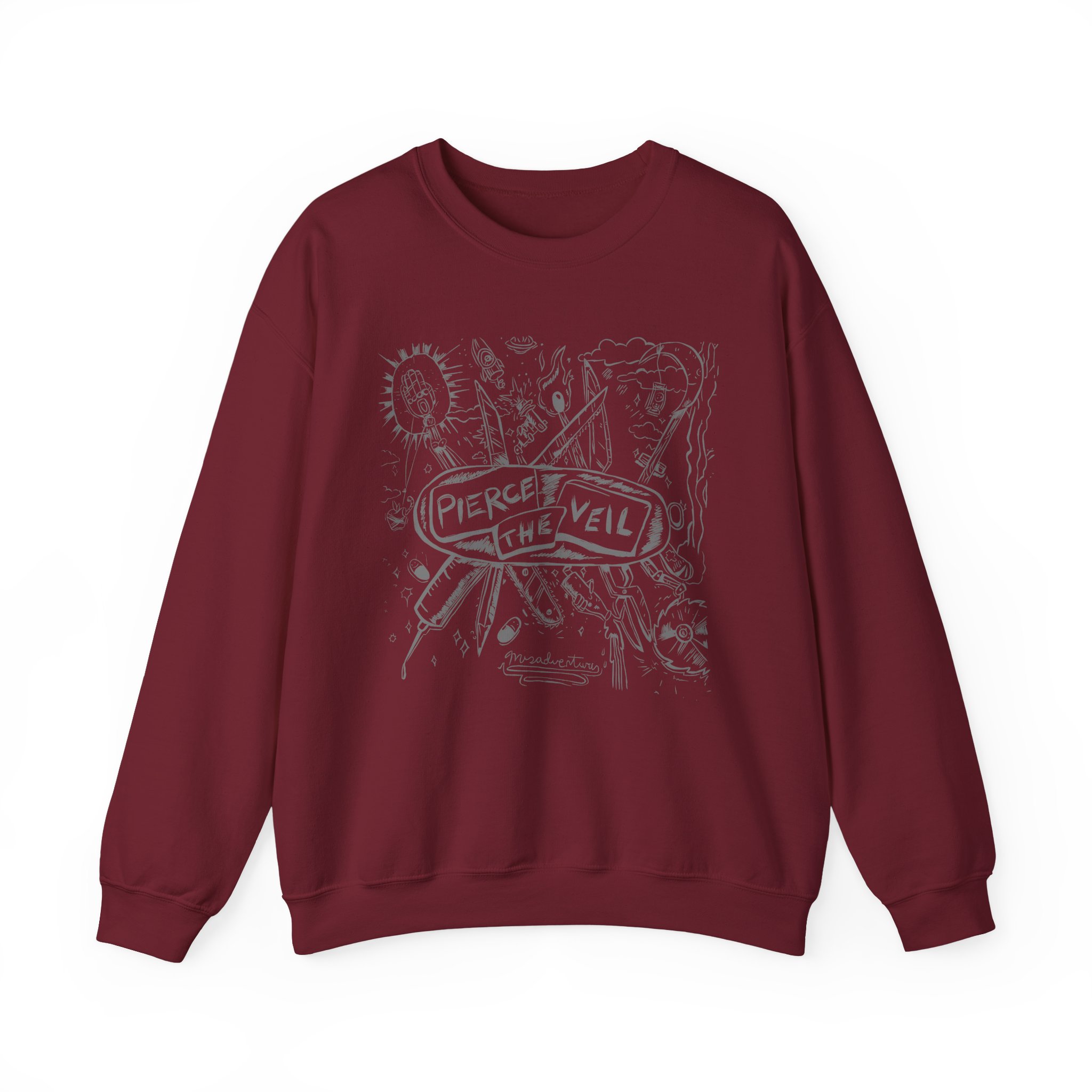 Pierce the Veil Misadventures Unisex Heavy Blendâ„¢ Crewneck Sweatshirt