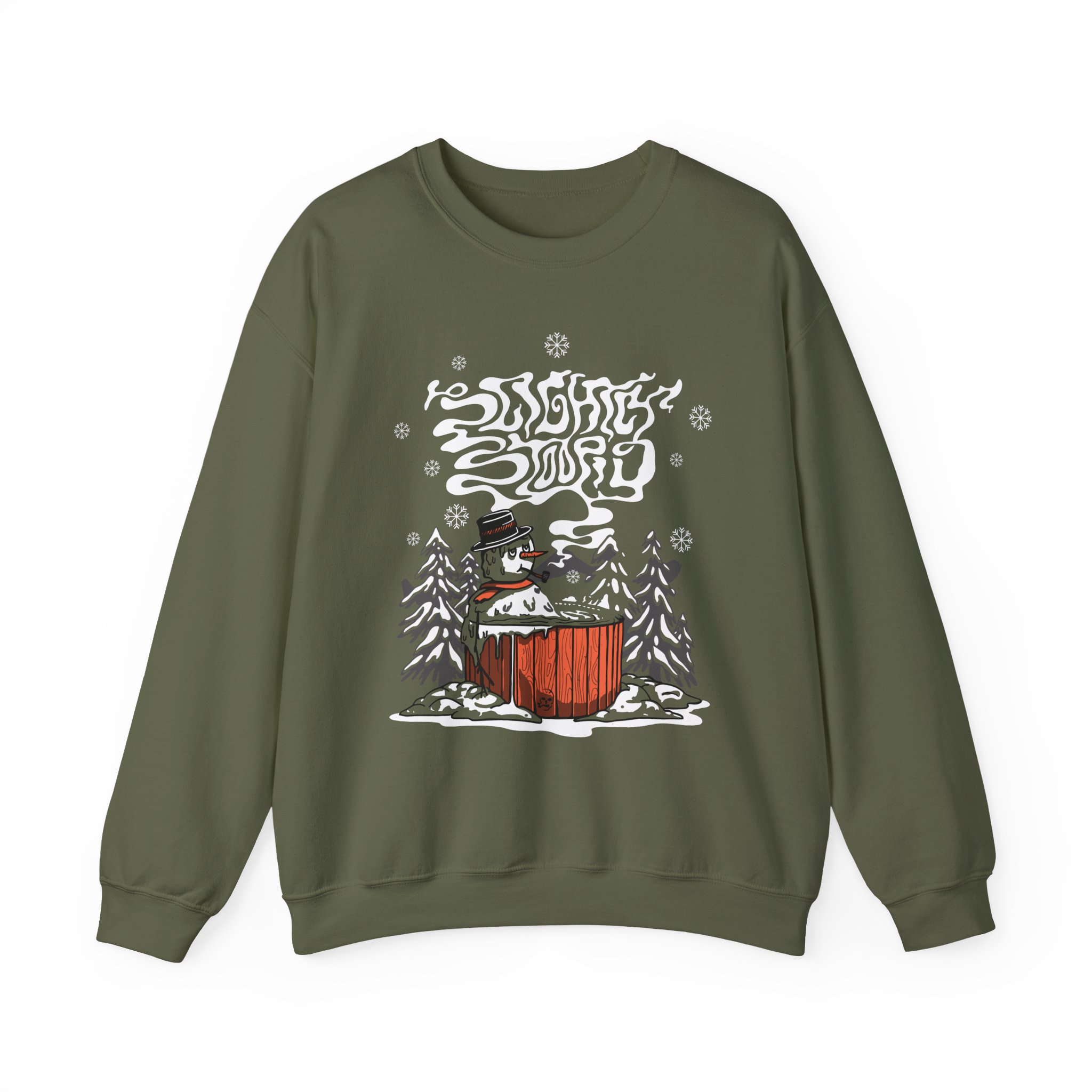 Slightly Stoopid Snowman Unisex Heavy Blendâ„¢ Crewneck Sweatshirt