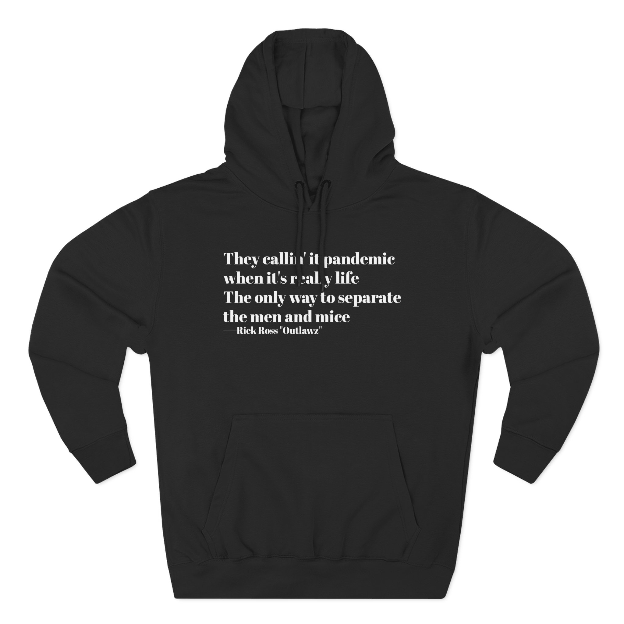 Rick Ross Outlawz Three-Panel Fleece Hoodie