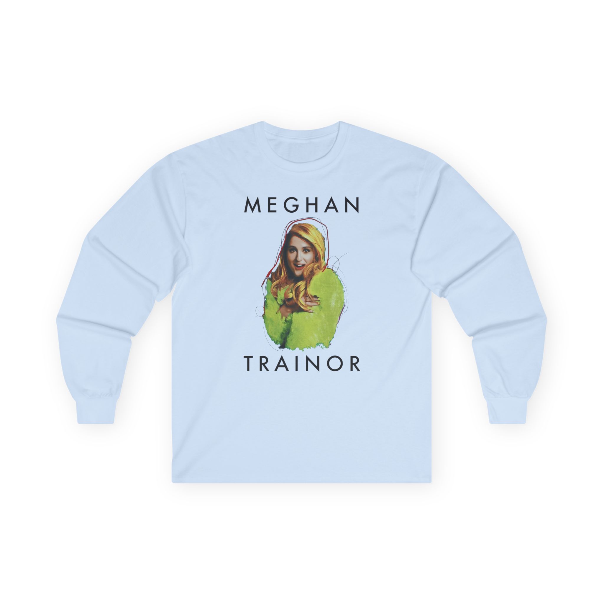 Meghan Trainor Title Pose Turquoise Unisex Ultra Cotton Long Sleeve Tee