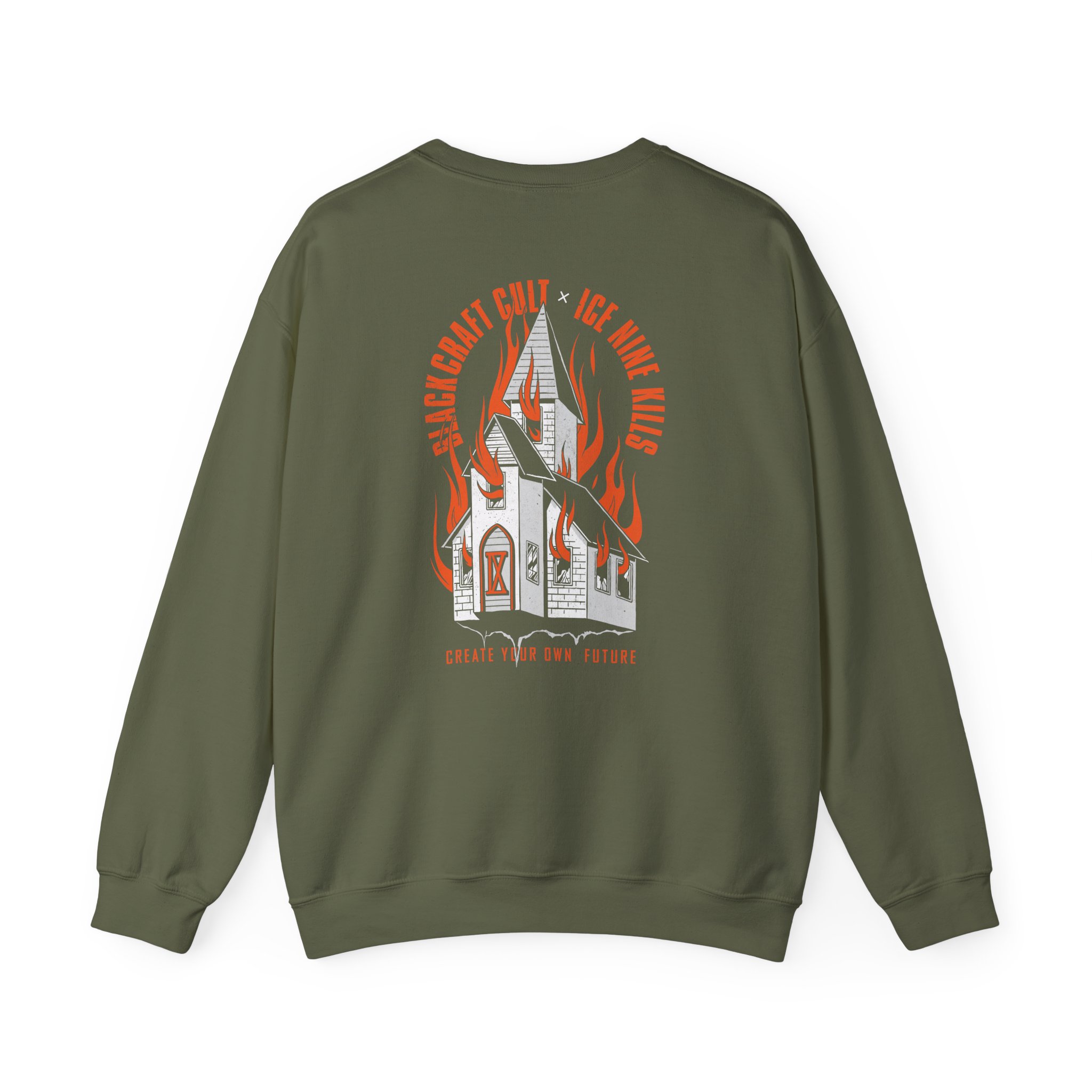 Ice Nine Kills Ink Burning Church Unisex Heavy Blendâ„¢ Crewneck Sweatshirt