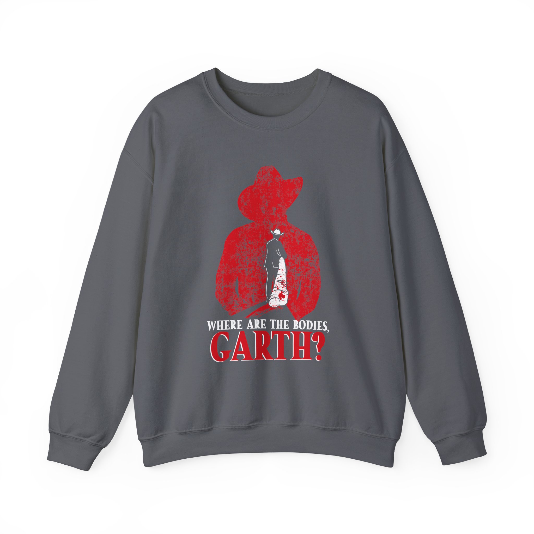 Ymh Where Are The Bodies, Garth? Unisex Heavy Blendâ„¢ Crewneck Sweatshirt