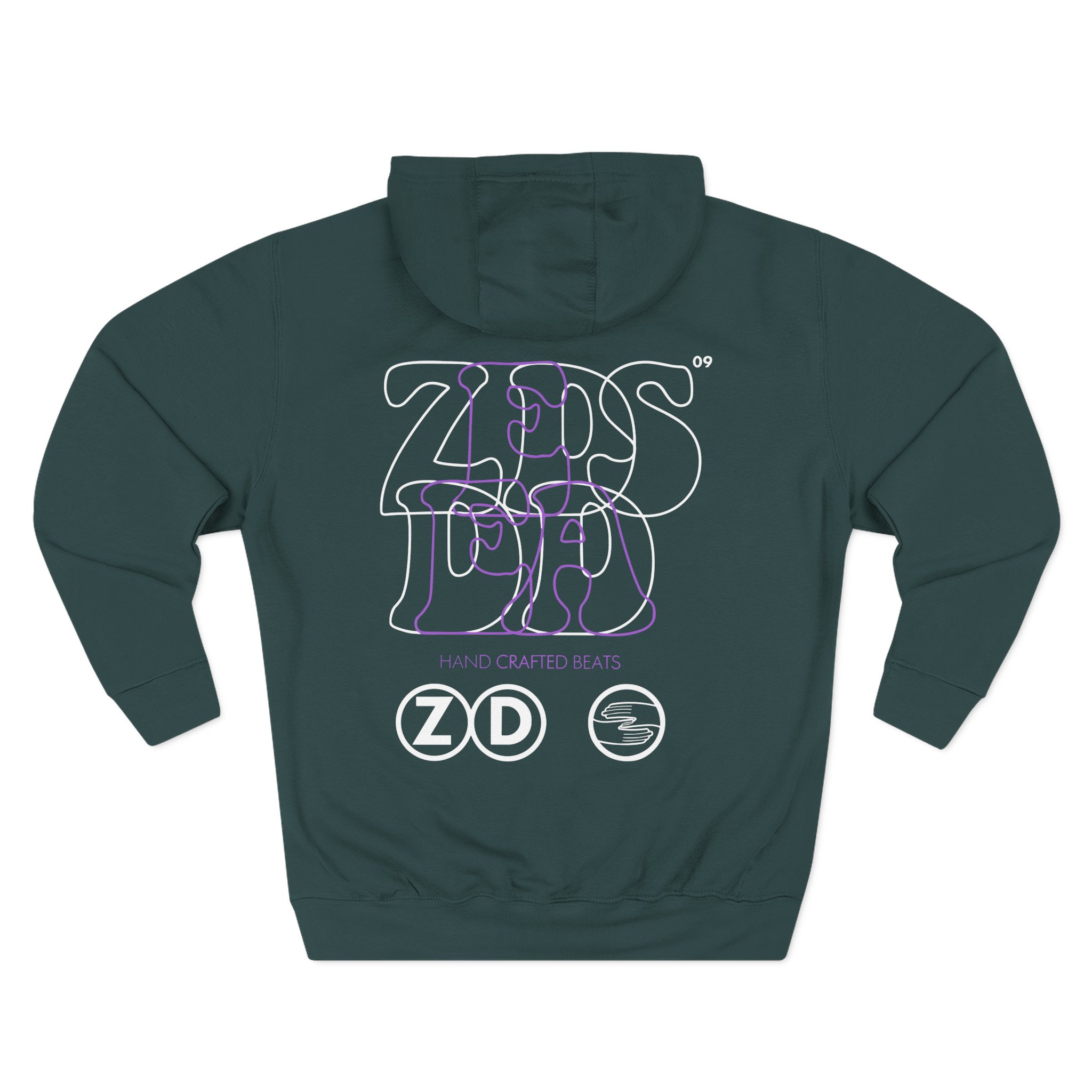 Zeds Dead Hand Crafted Three-Panel Fleece Hoodie