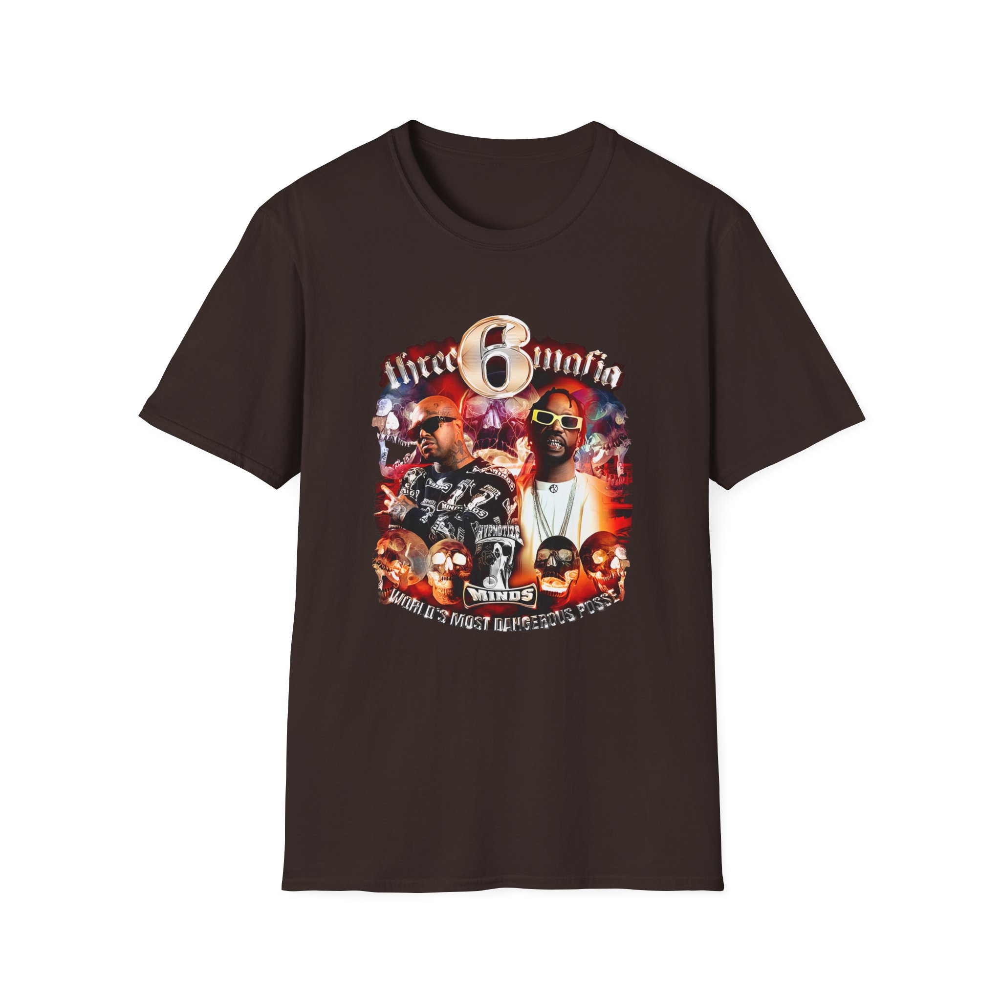 Three 6 Mafia Side 2 Side Unisex Softstyle T-Shirt