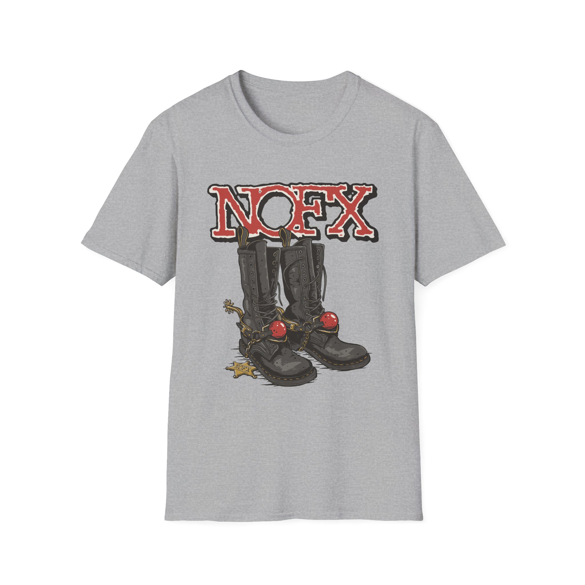 Nofx Boots Unisex Softstyle T-Shirt