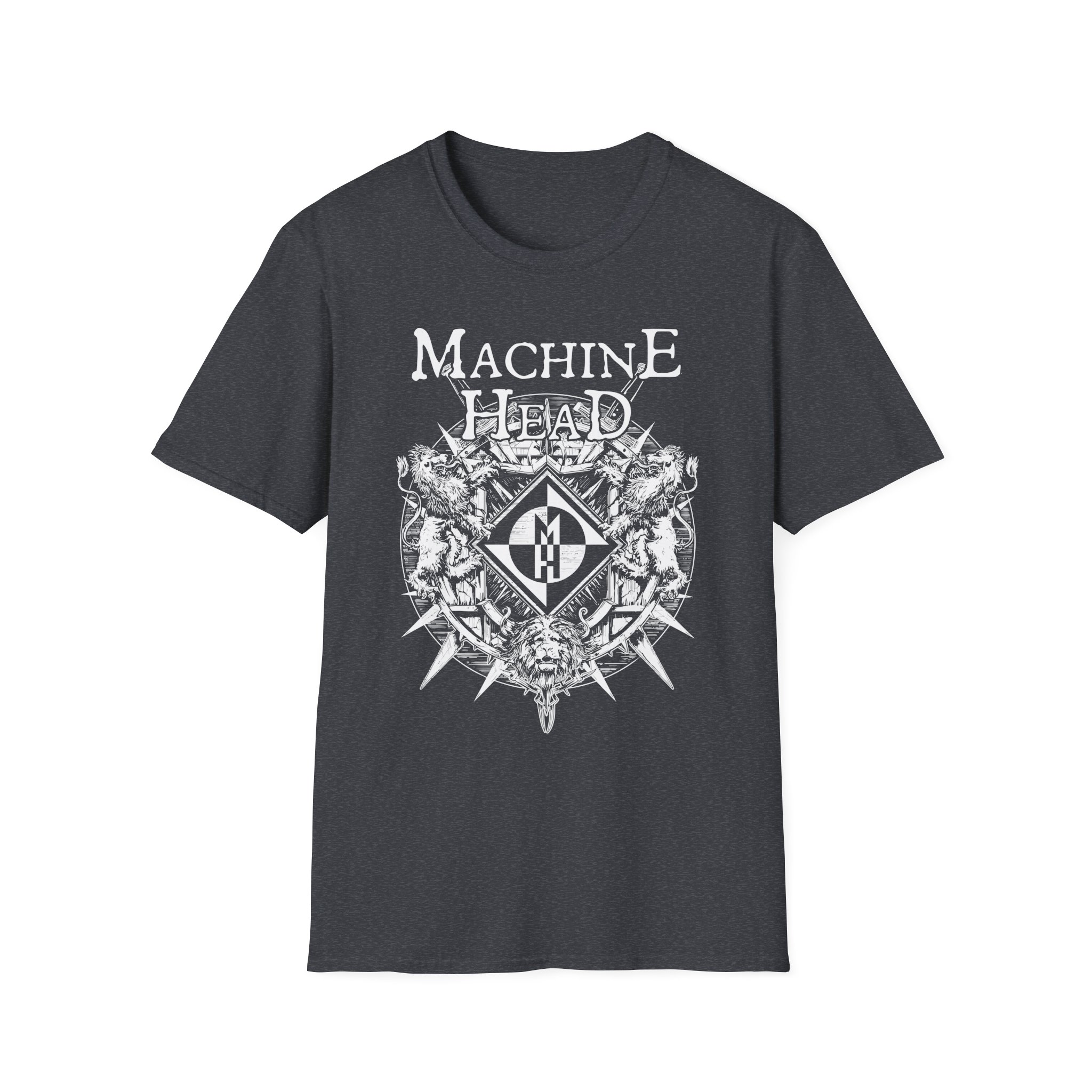 Machine Head Lion Crest Unisex Softstyle T-Shirt