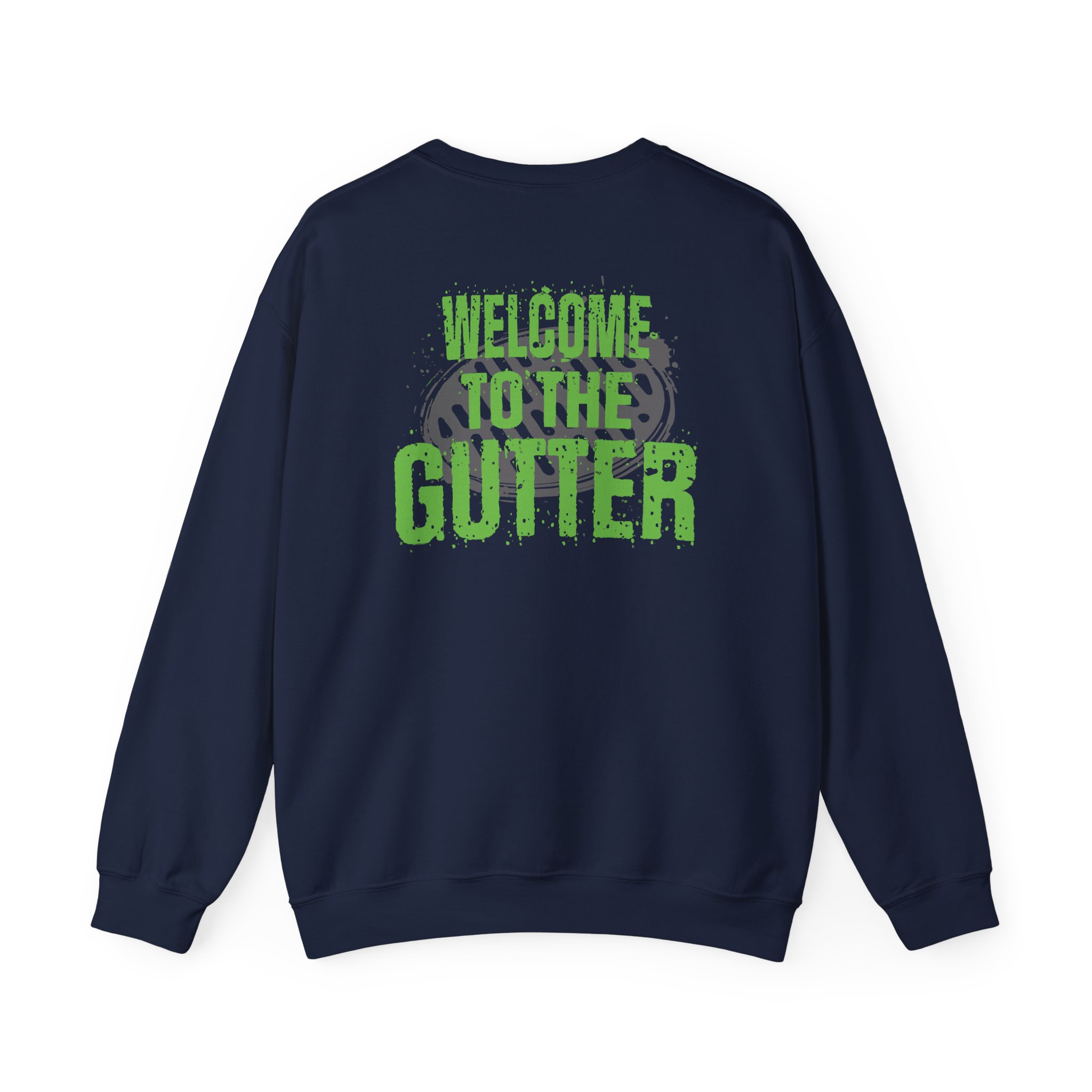 Overkill Welcome to the Gutter Raglan Unisex Heavy Blendâ„¢ Crewneck Sweatshirt