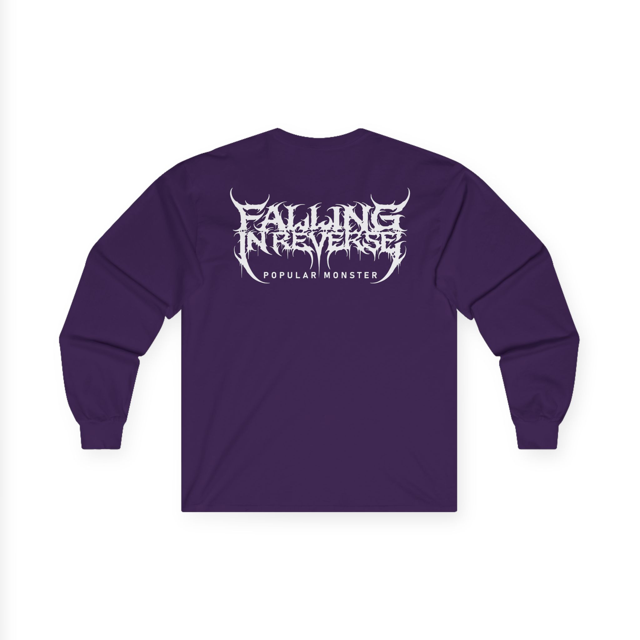 Falling in Reverse Popular Monster Cover and Back Logo Unisex Ultra Cotton Long Sleeve Tee
