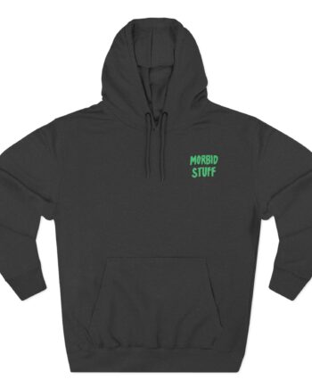 Pup Morbid Stuff Three-Panel Fleece Hoodie